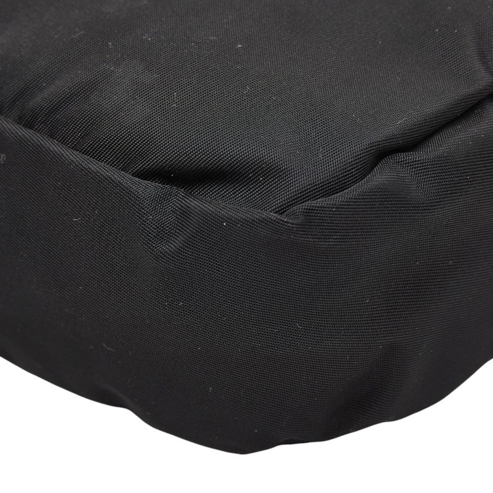 Prada Black Nylon Leather Pouch