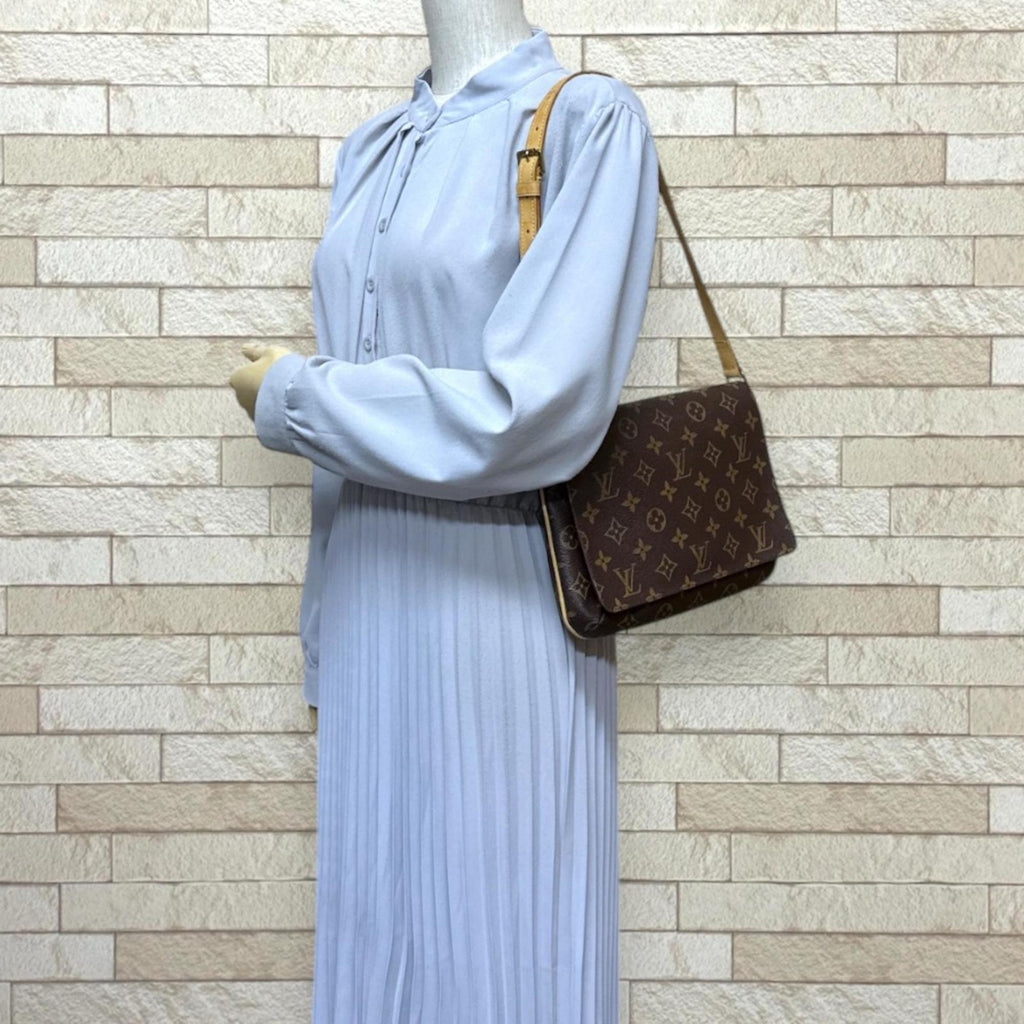 Louis Vuitton Brown Monogram Canvas Shoulder Bag