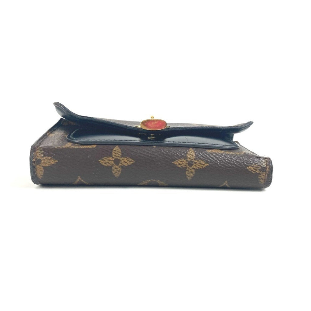 Louis Vuitton Monogram Black Brown Monogram Wallet (Tri-Fold)