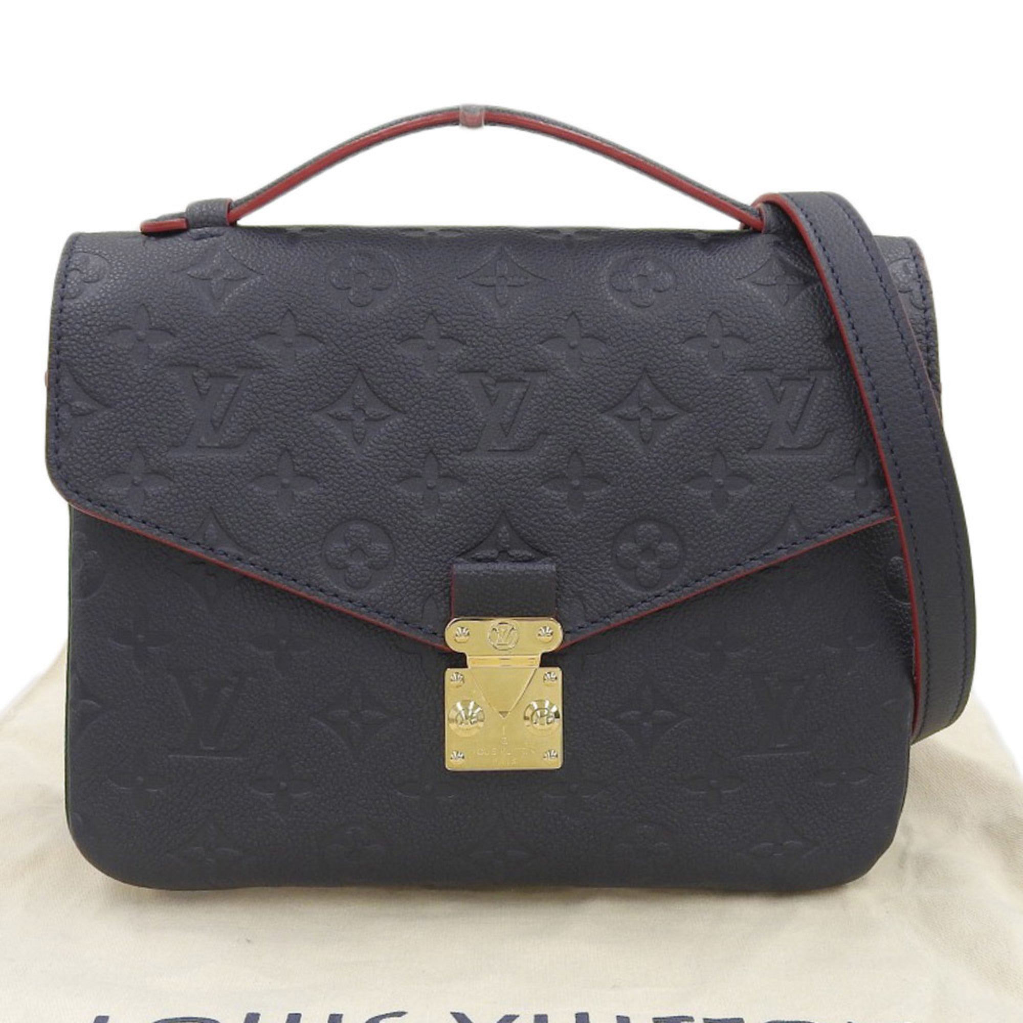 Louis Vuitton Marine Rouge Monogram Empreinte Handbag Pochette