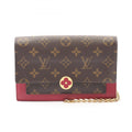Louis Vuitton Brown Fuchsia Pink Pvc Monogram Coated Canvas Leather Shoulder Bag