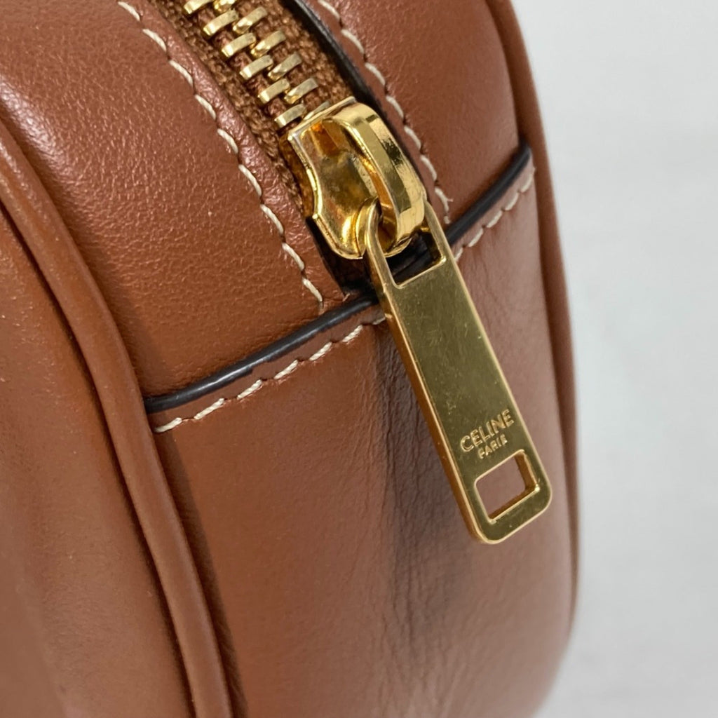 Celine Brown Leather Shoulder Bag