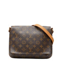 Louis Vuitton Brown Pvc Leather Shoulder Bag
