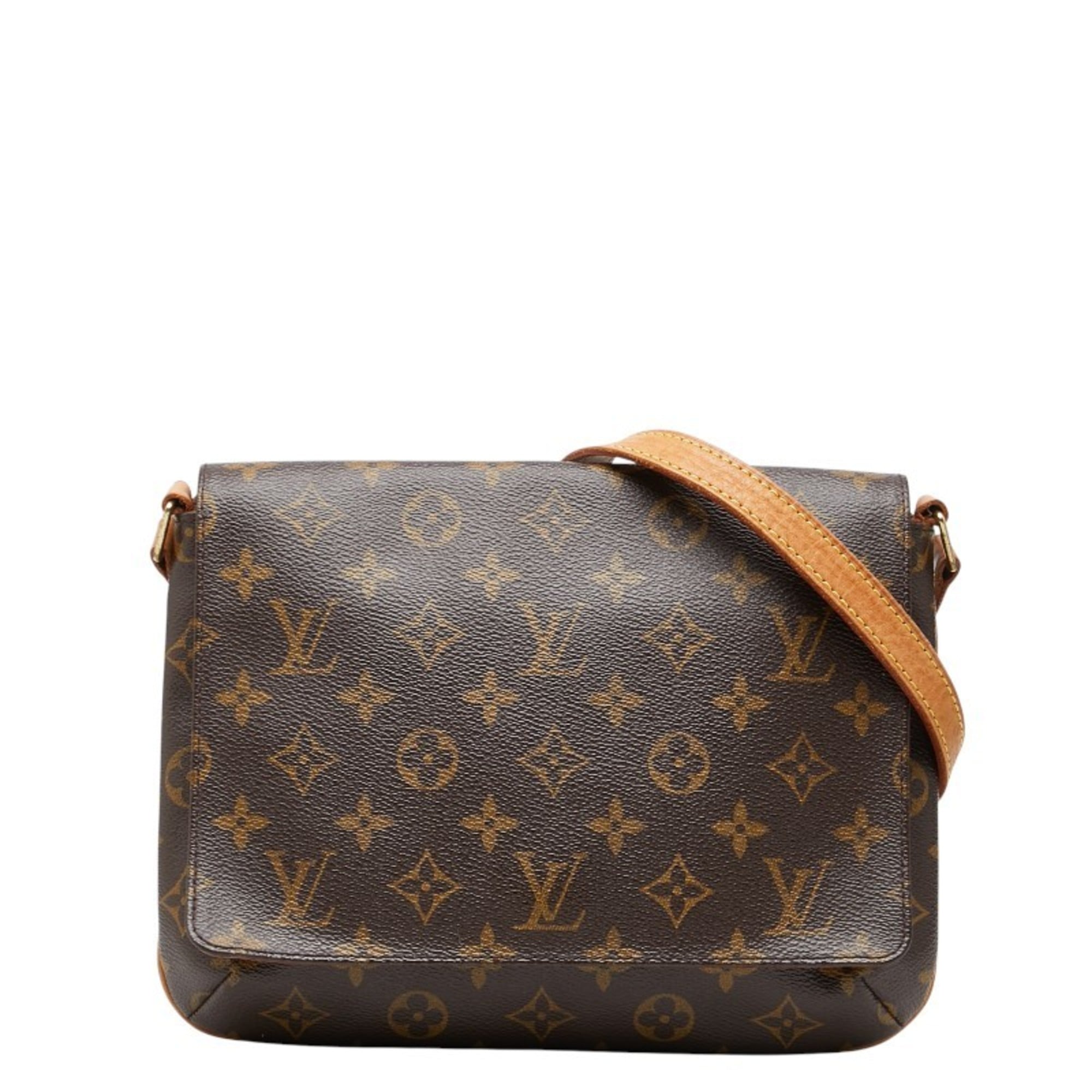 Louis Vuitton Brown Pvc Leather Shoulder Bag