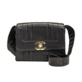 Chanel Mademoiselle Black Leather Shoulder Bag