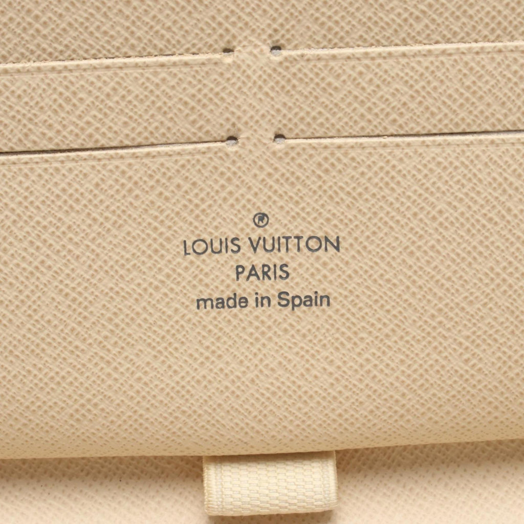 Louis Vuitton Damier Azur White Coated Canvas Long Wallet