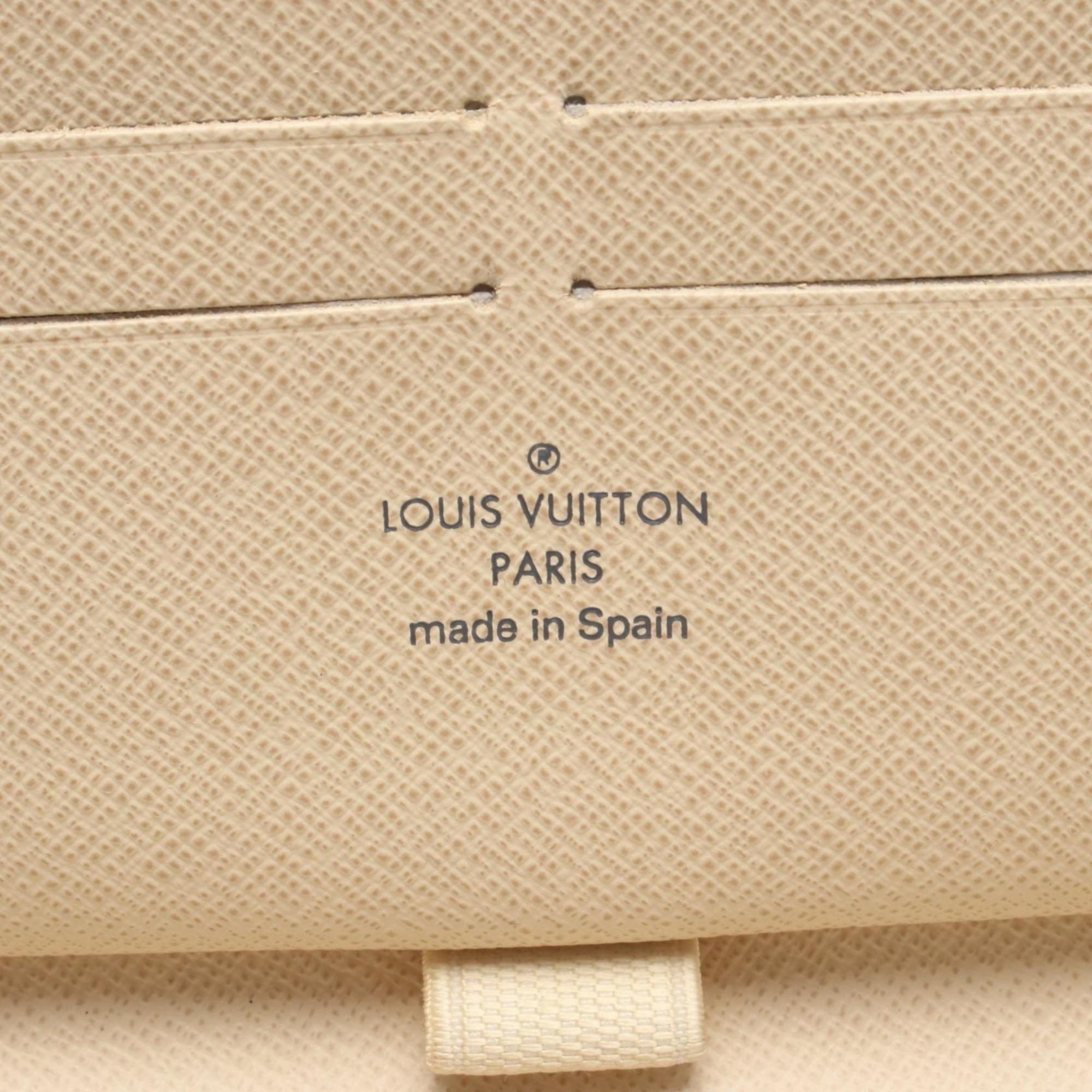 Louis Vuitton Damier Azur White Coated Canvas Long Wallet