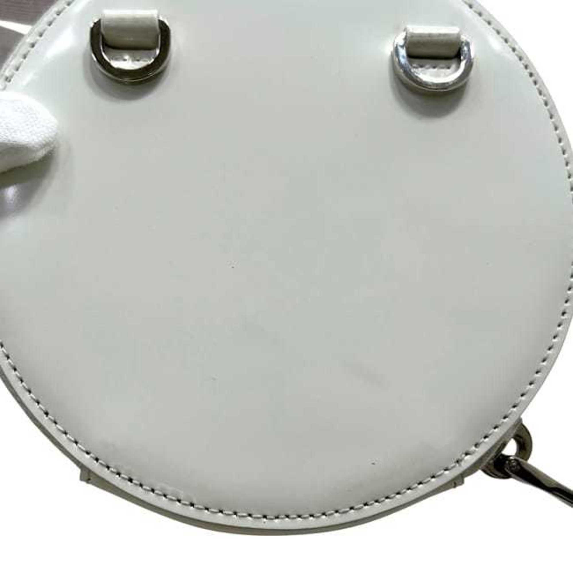 Prada White Leather Pochette Shoulder Bag