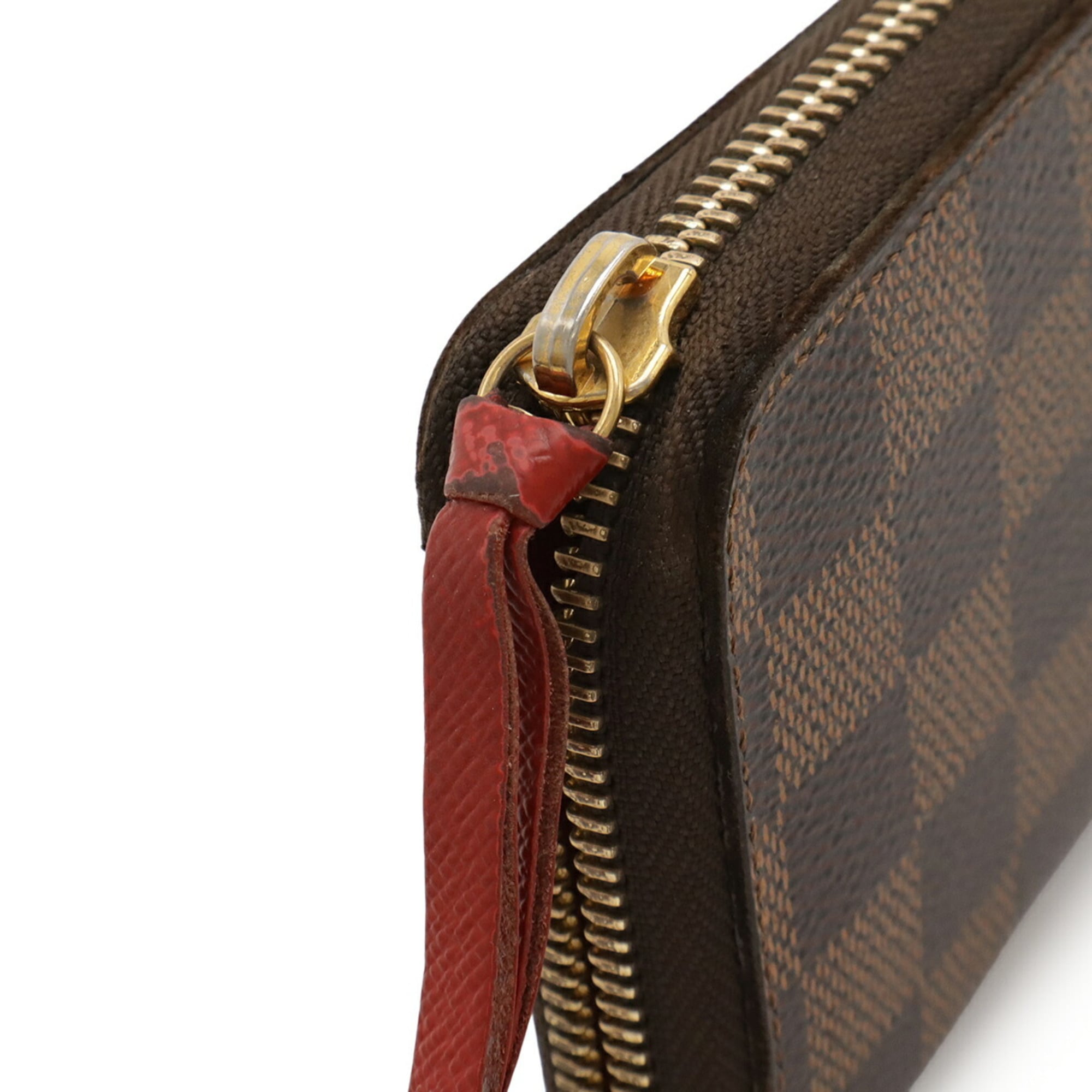 Louis Vuitton Cerise Damier Canvas Pvc Damier Canvas Long Bill Wallet