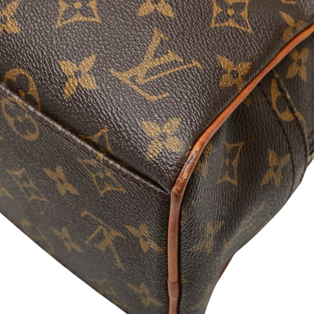 Louis Vuitton Brown Pvc Leather Boston Bag Handbag