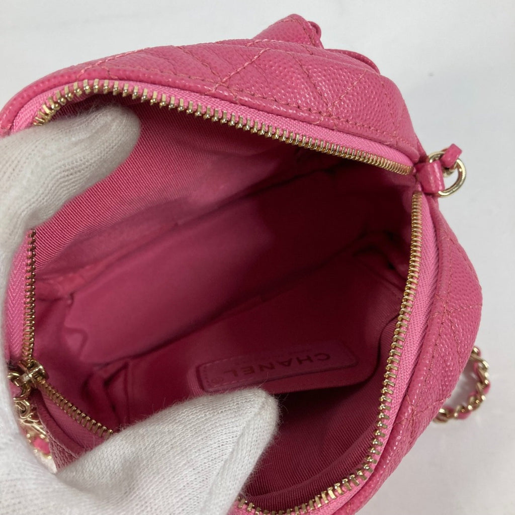 Chanel Pink Leather Shoulder Bag