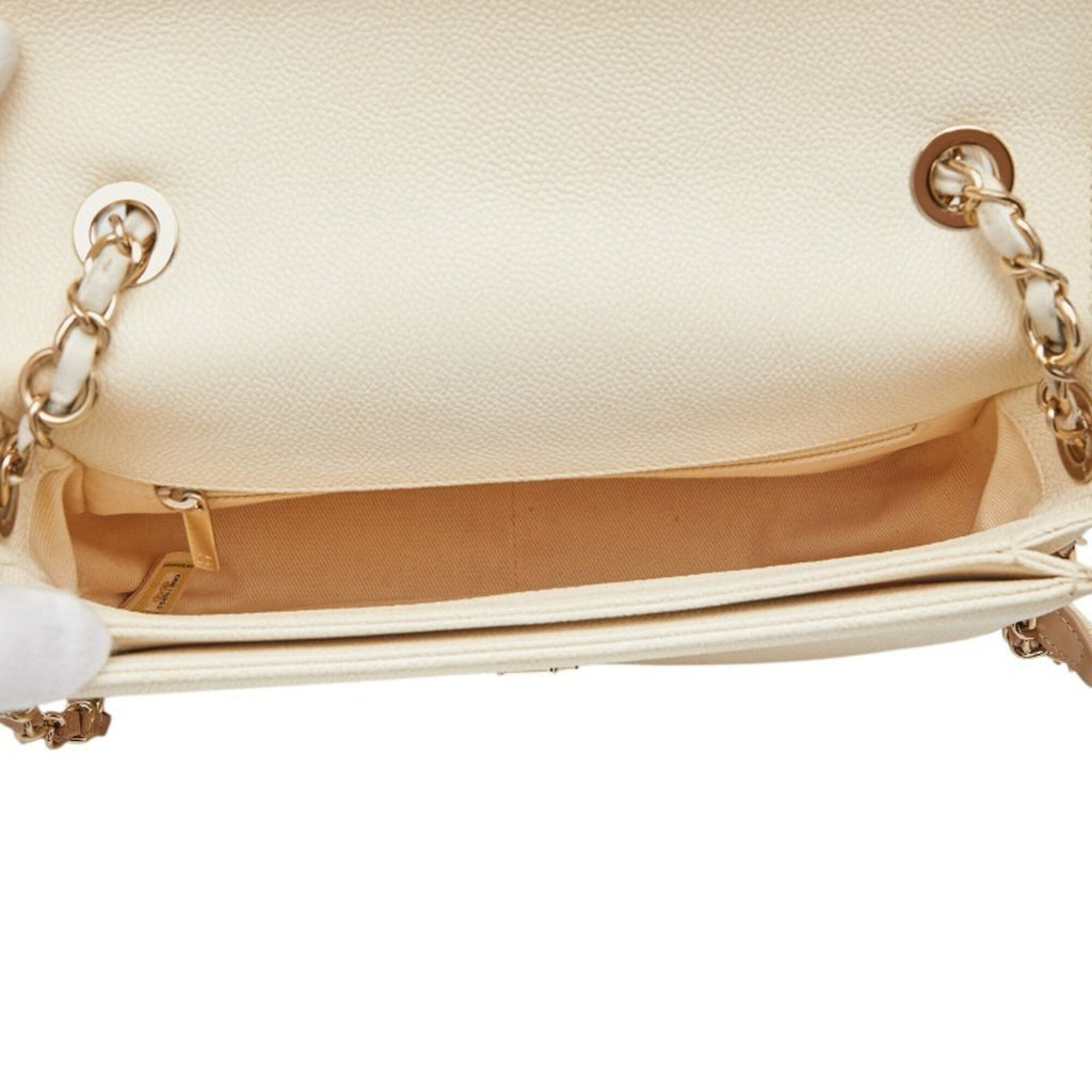 Chanel Beige Grained Calfskin Shopping Bag