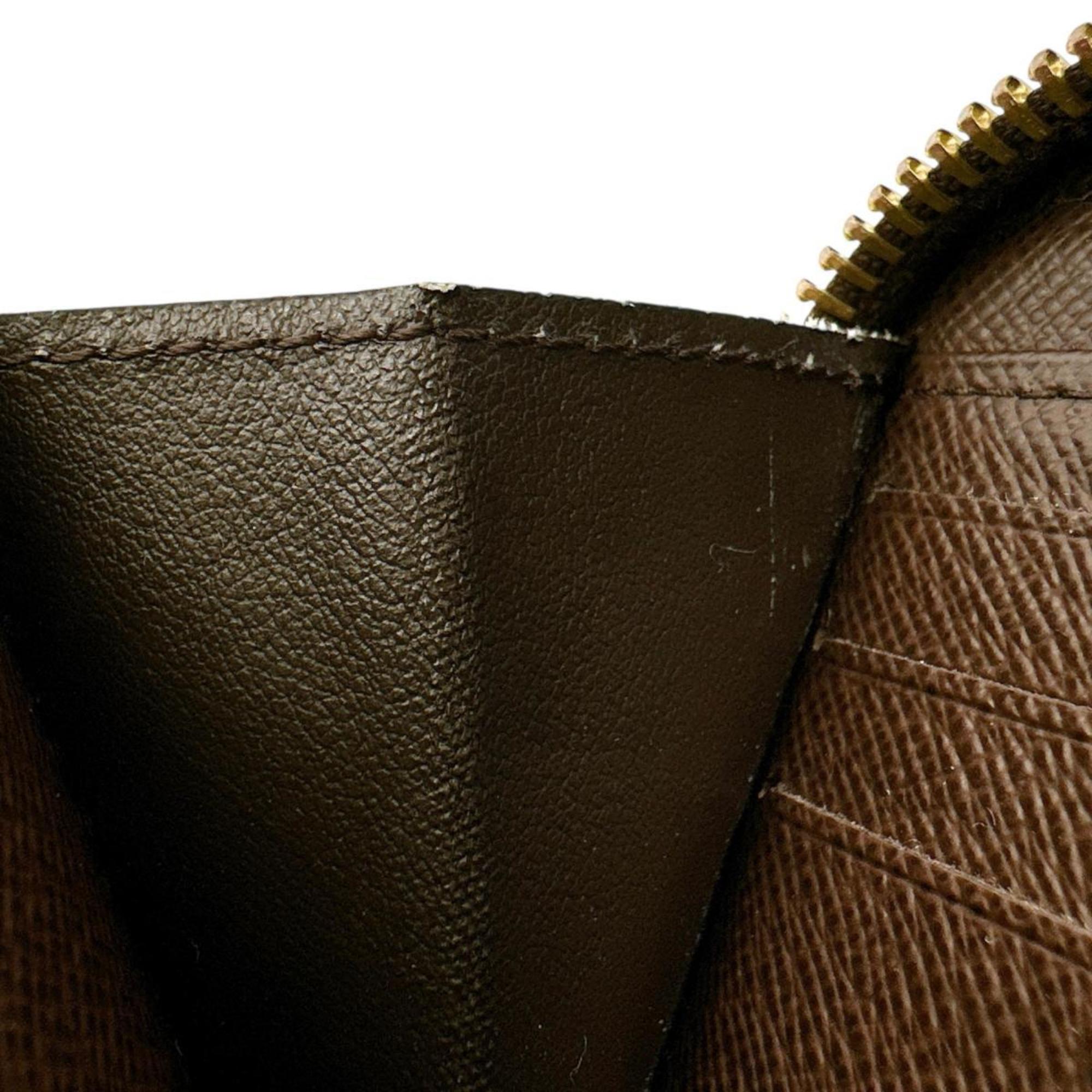 Louis Vuitton Brown Damier Canvas Damier Canvas Long Wallet