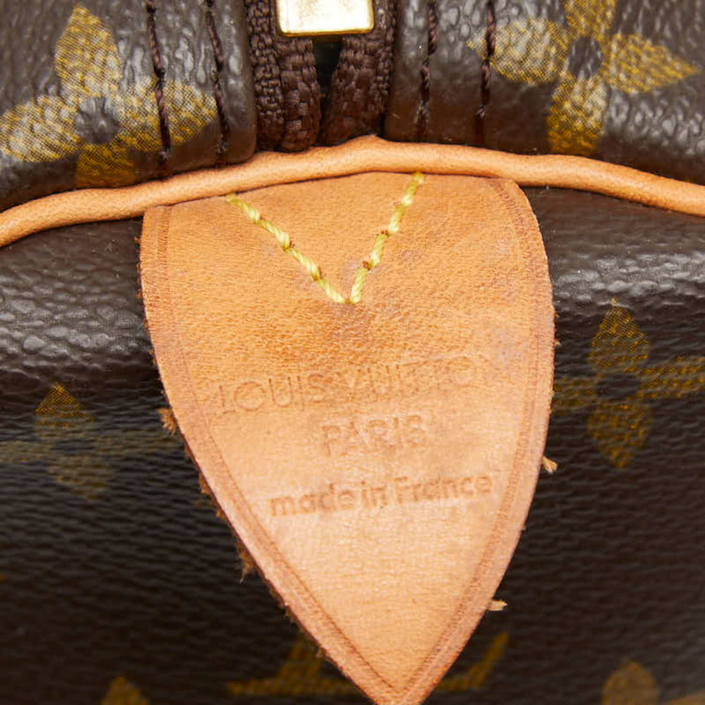 Louis Vuitton Brown Pvc Leather Boston Bag