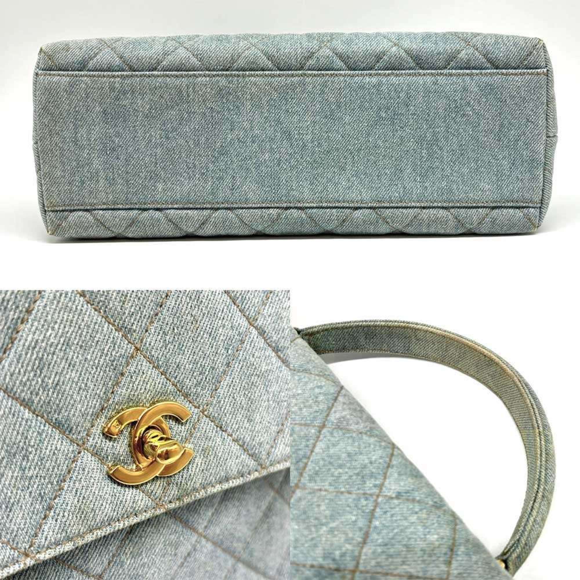 Chanel Denim Denim Leather Handbag