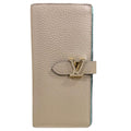 Louis Vuitton Beige Galle Leather Long Wallet