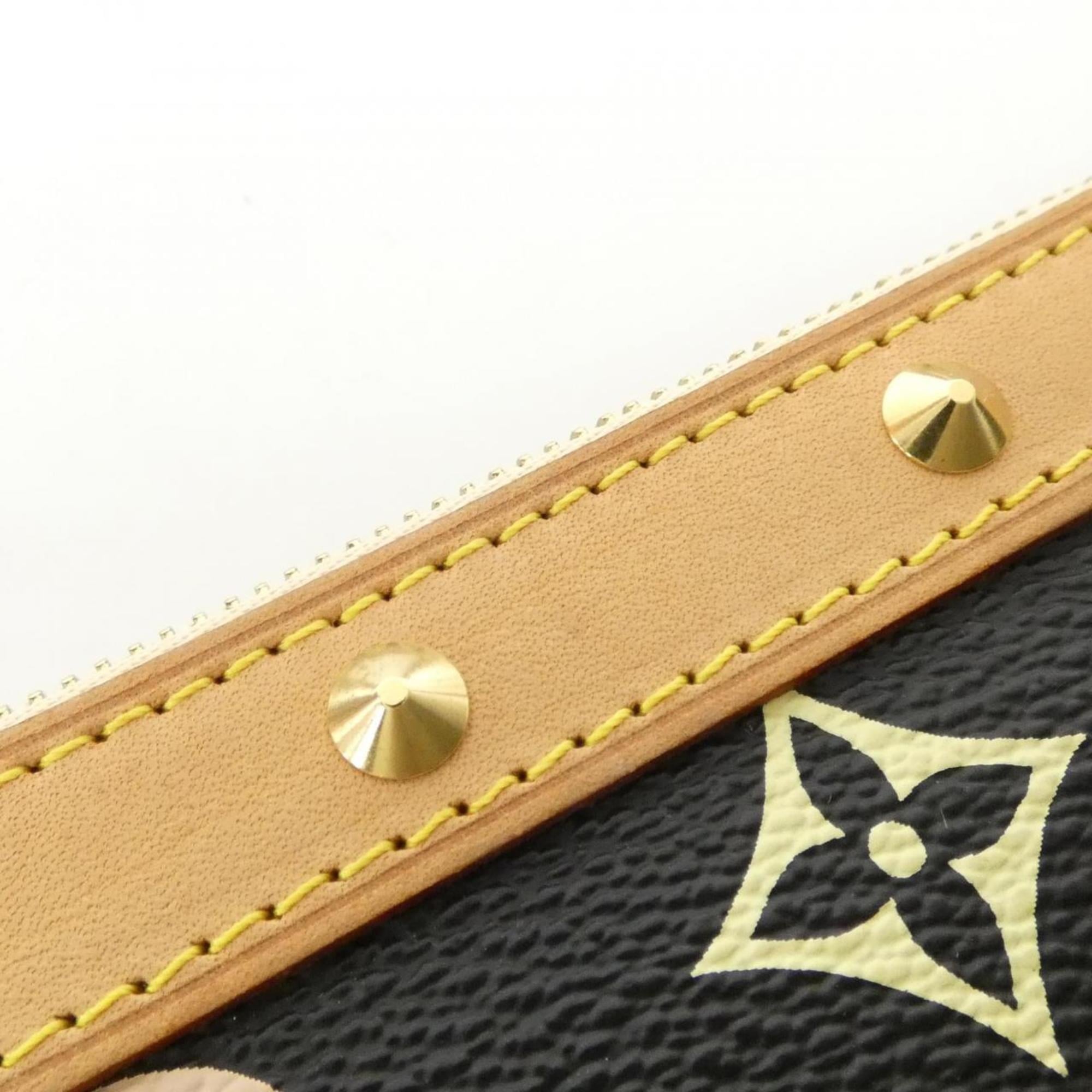 Louis Vuitton Black Multi-Color Coated Canvas Pochette Pouch