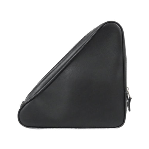 Balenciaga Black Yellow Leather Handbag Pochette