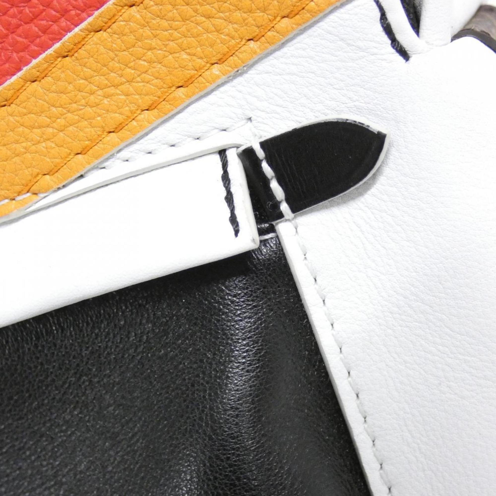 Louis Vuitton Blanc Multi-Color White Leather Backpack