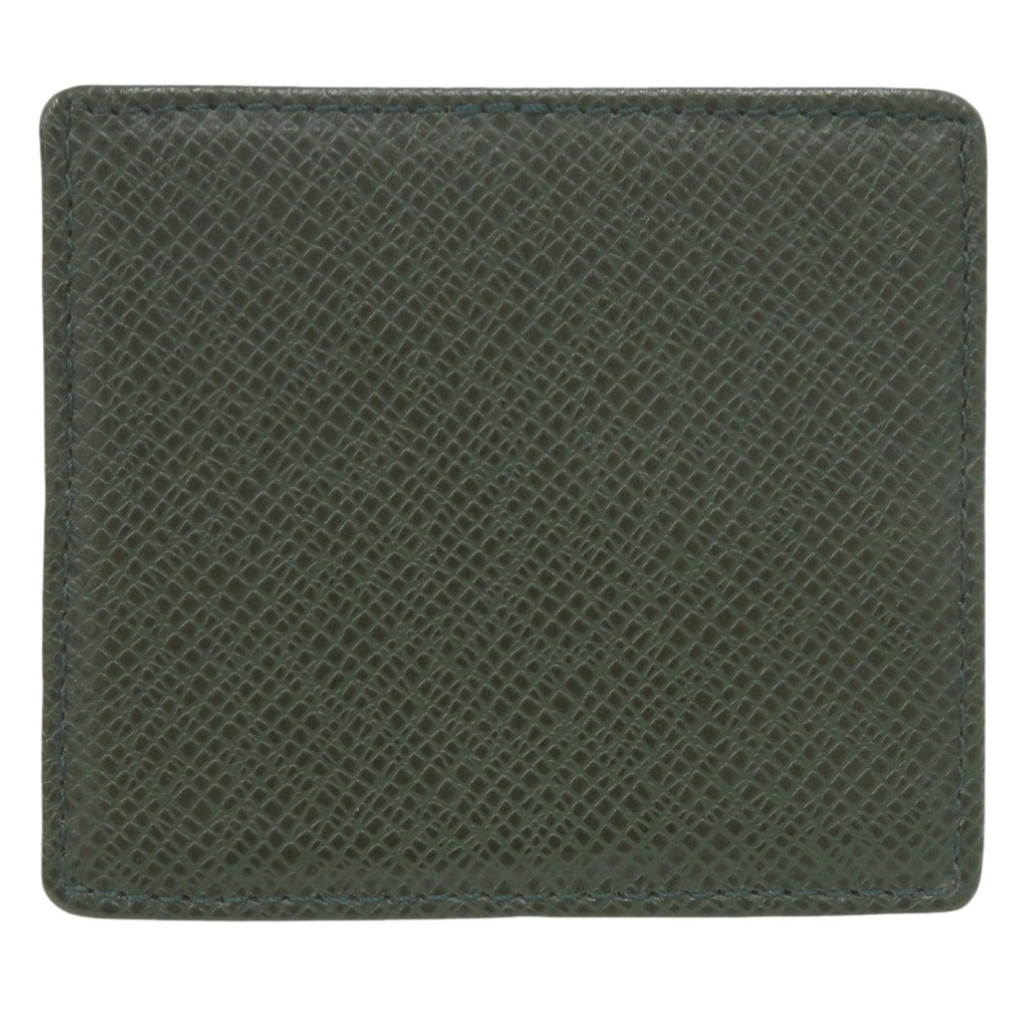 Louis Vuitton Green Taiga Leather Leather Coin Purse/Coin Case