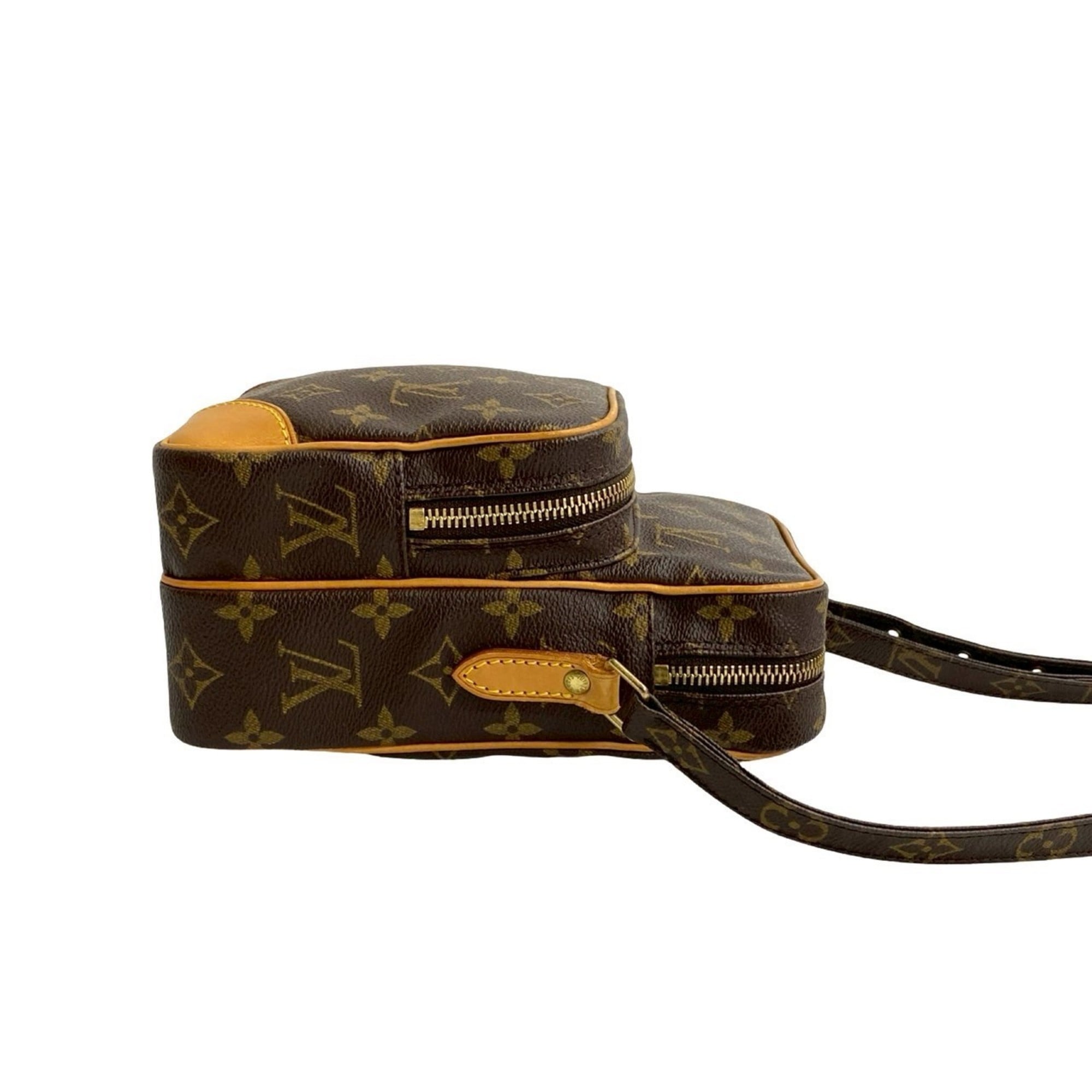 Louis Vuitton Brown Leather Pvc Pochette Shoulder Bag