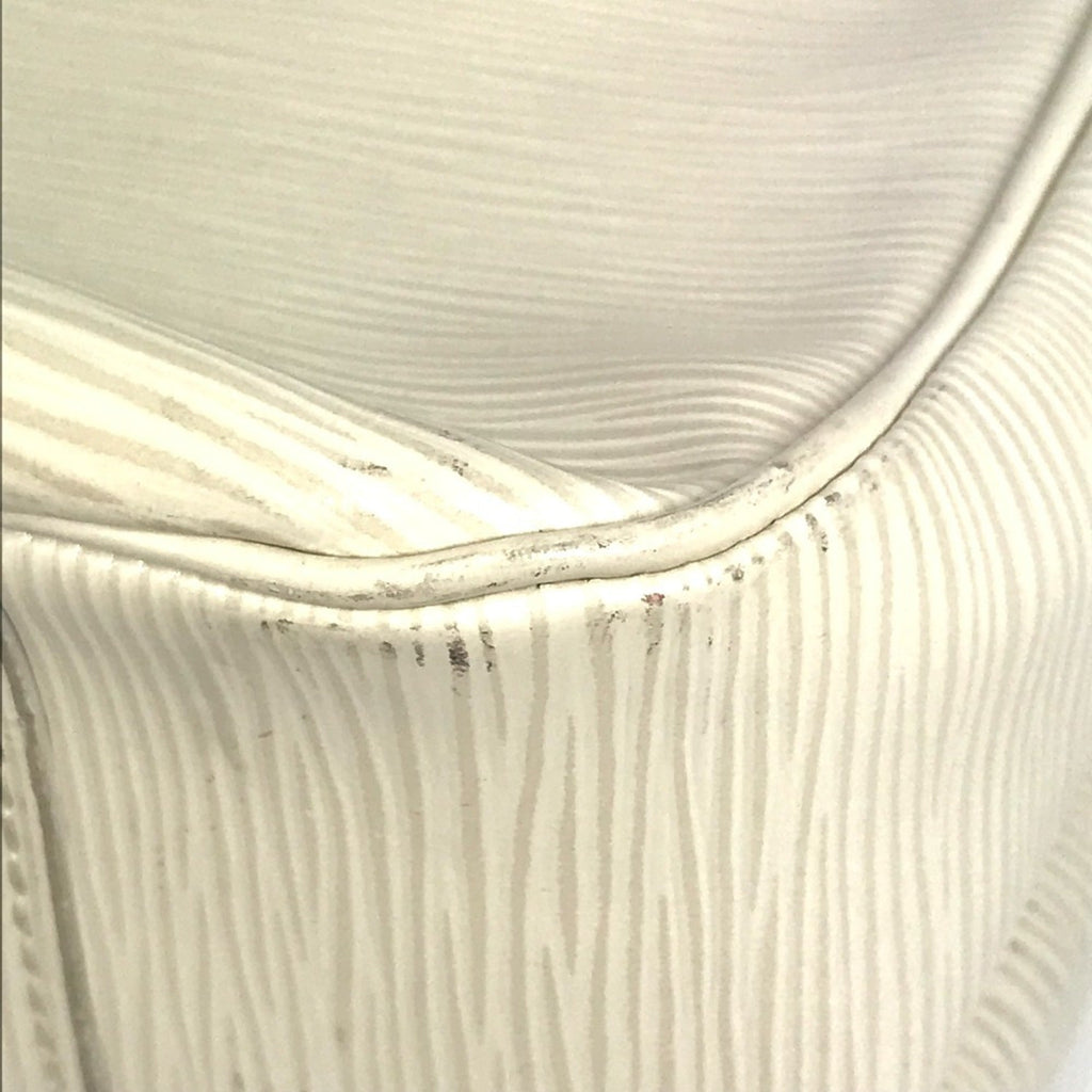 Louis Vuitton Epi White Epi Leather Handbag Tote Bag