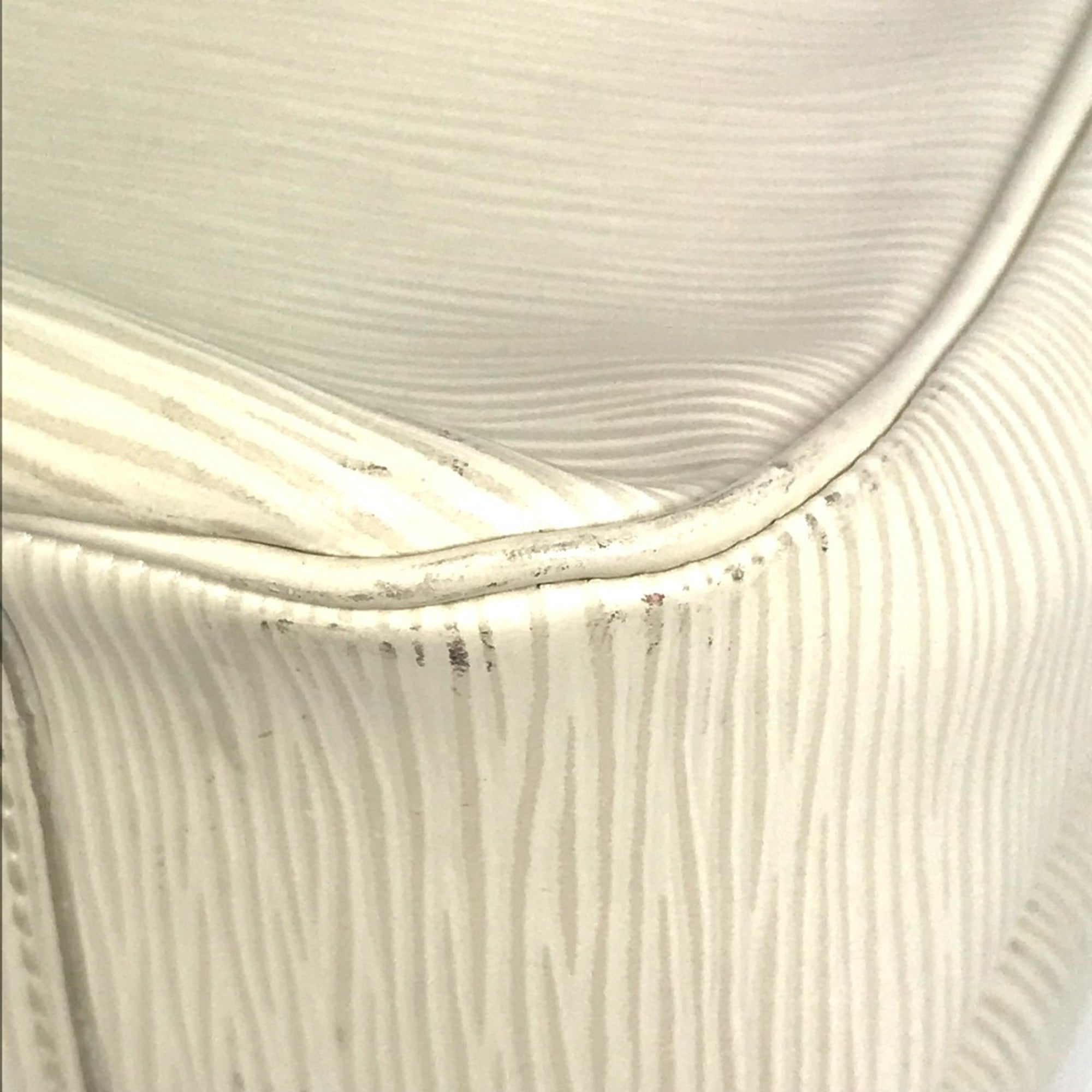 Louis Vuitton Epi White Epi Leather Handbag Tote Bag