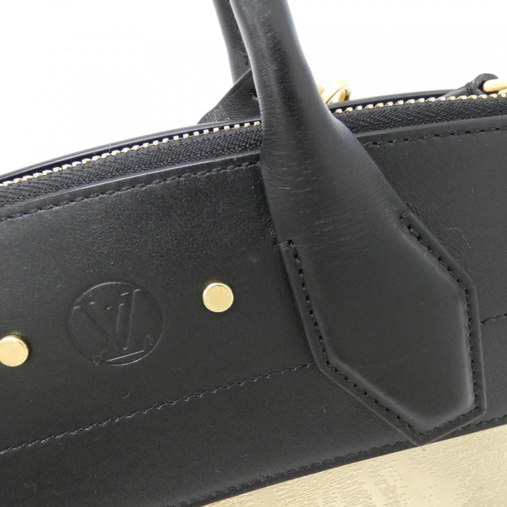 Louis Vuitton Black Gold Leather Handbag