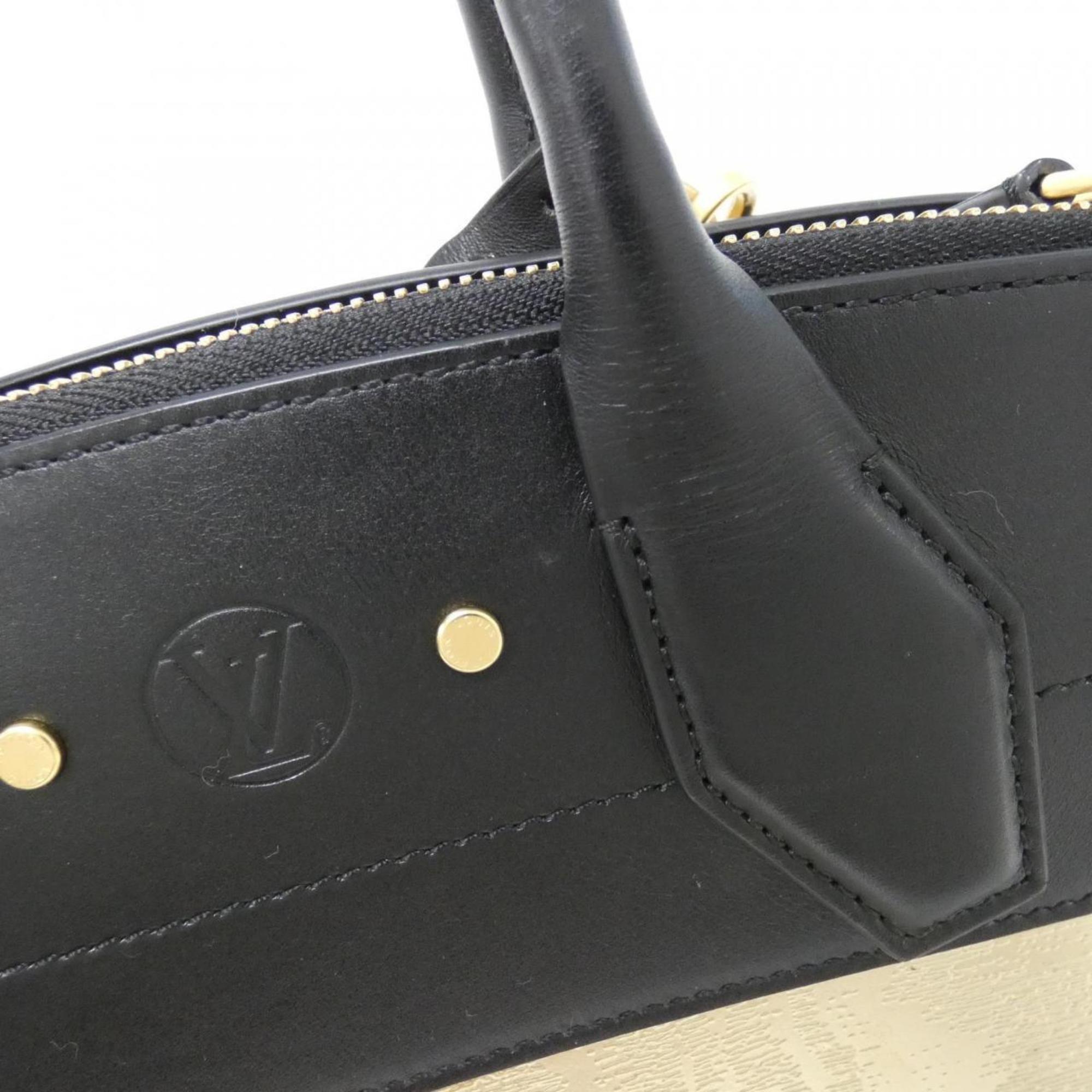 Louis Vuitton Black Gold Leather Handbag