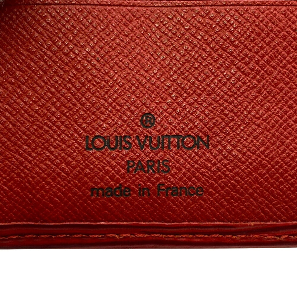 Louis Vuitton Castilian Red Red Color Leather Wallet