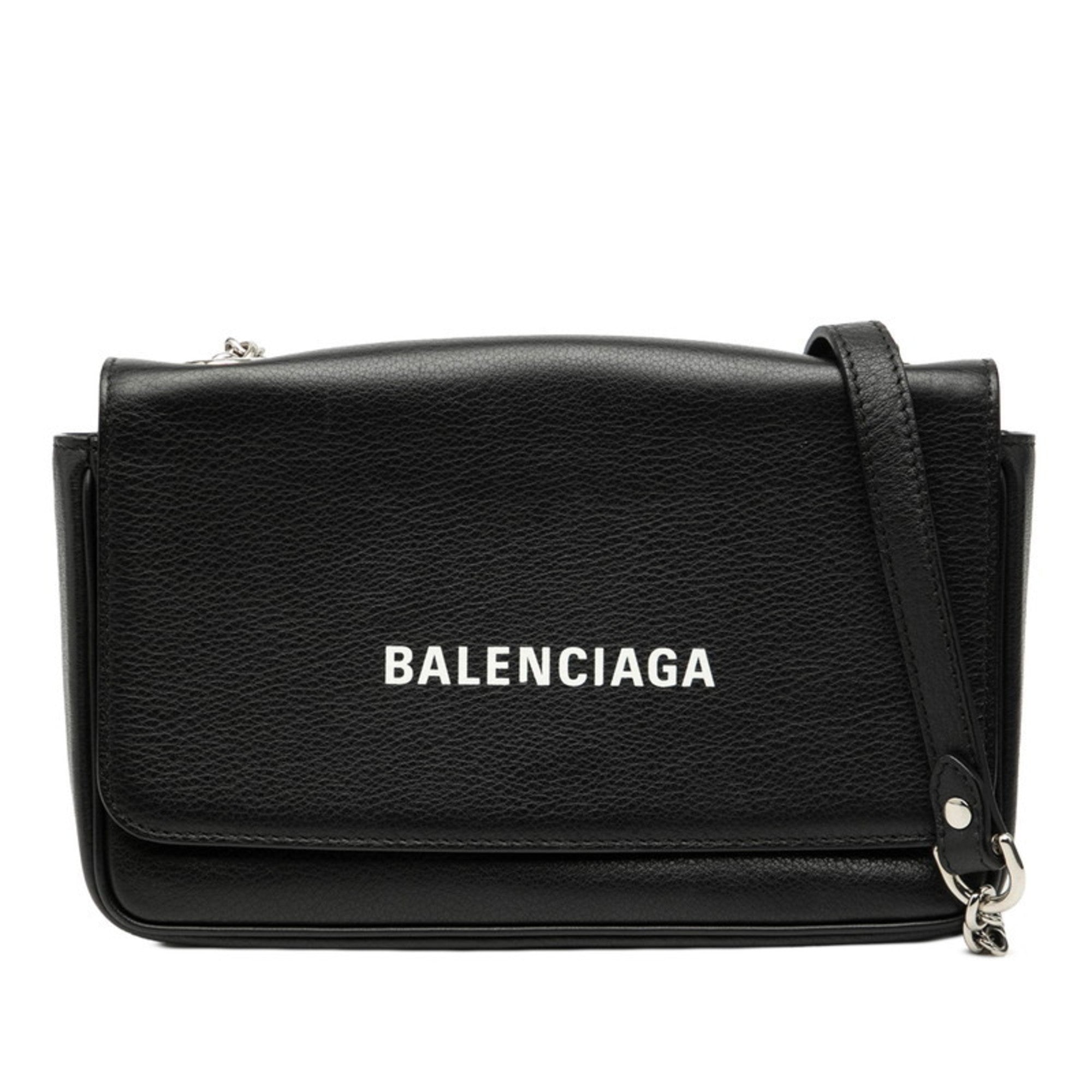 Balenciaga Black Leather Shoulder
