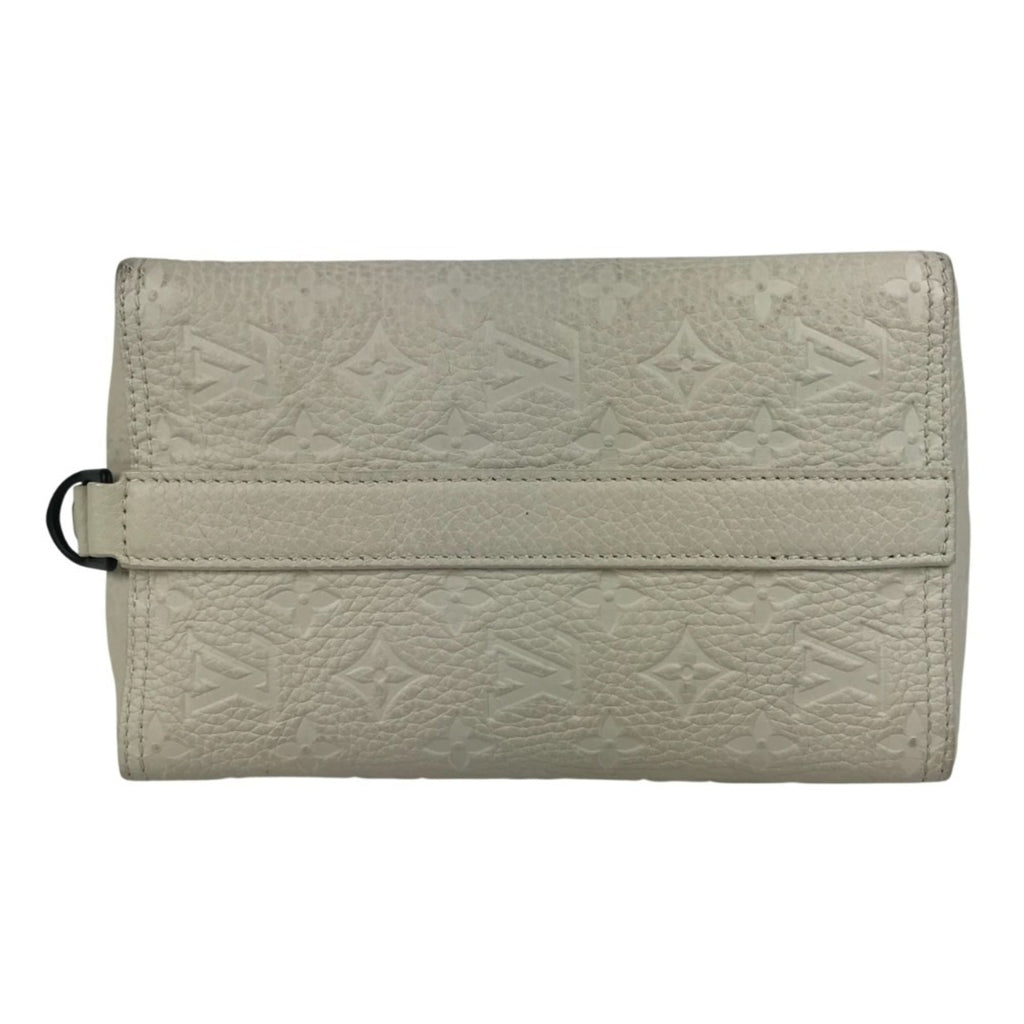 Louis Vuitton Monogram Empreinte White Leather Clutch Bag Pochette Shoulder Bag
