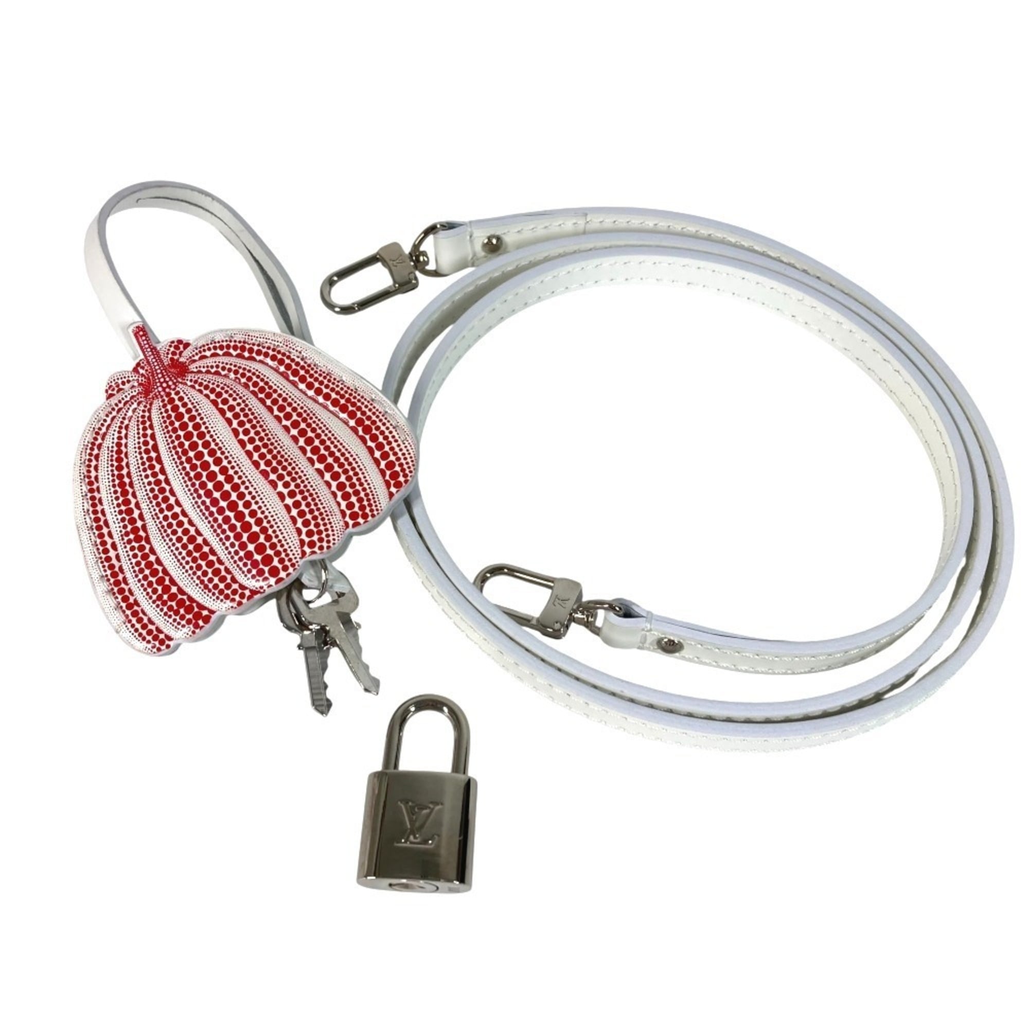 Louis Vuitton Yayoi Kusama Red Color White Epi Leather Handbag Shoulder Bag
