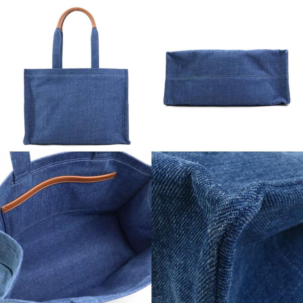 Celine Blue Denim Leather Shoulder Bag