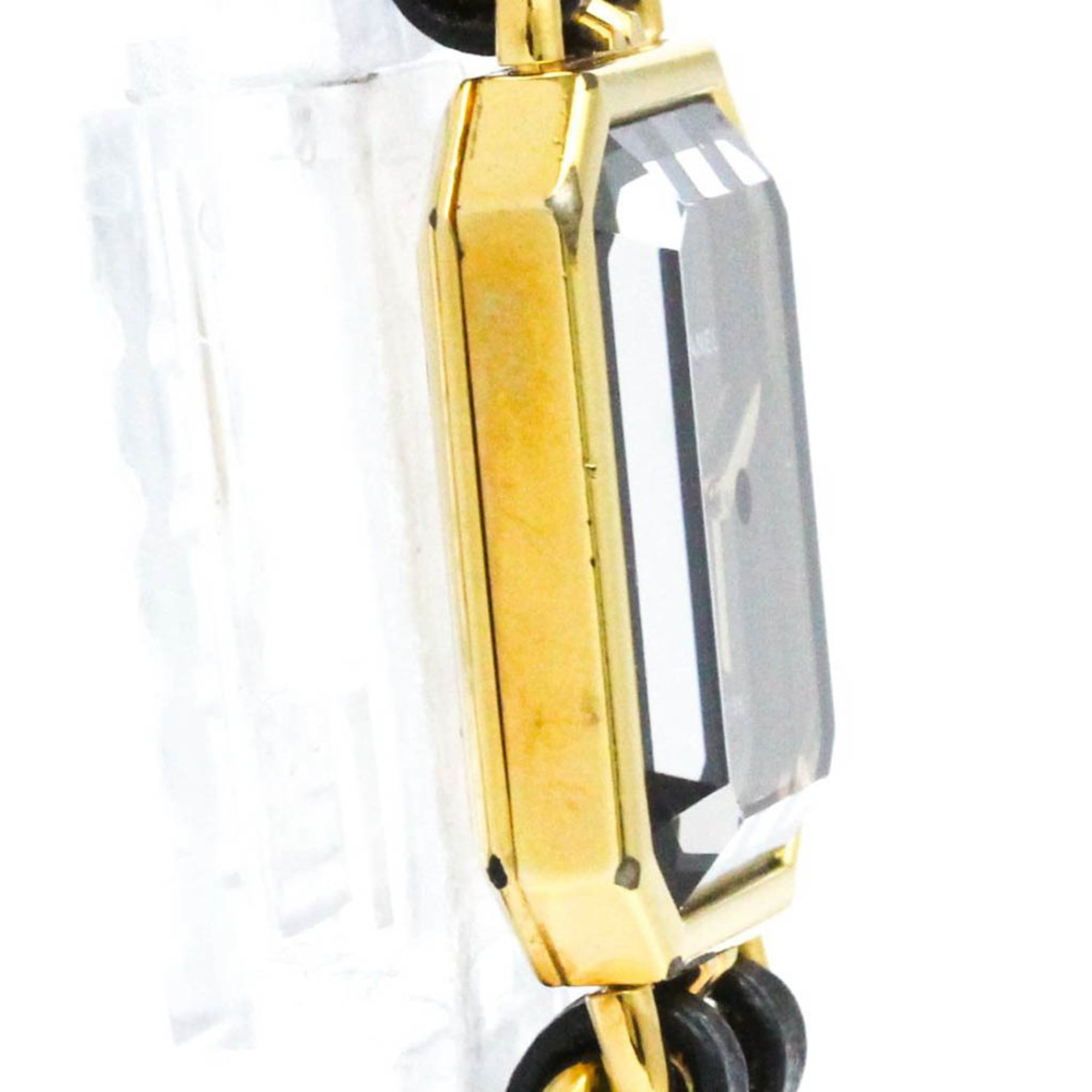 Chanel Premiere Rock Quartz Watch Plated Metal And Leather Watch