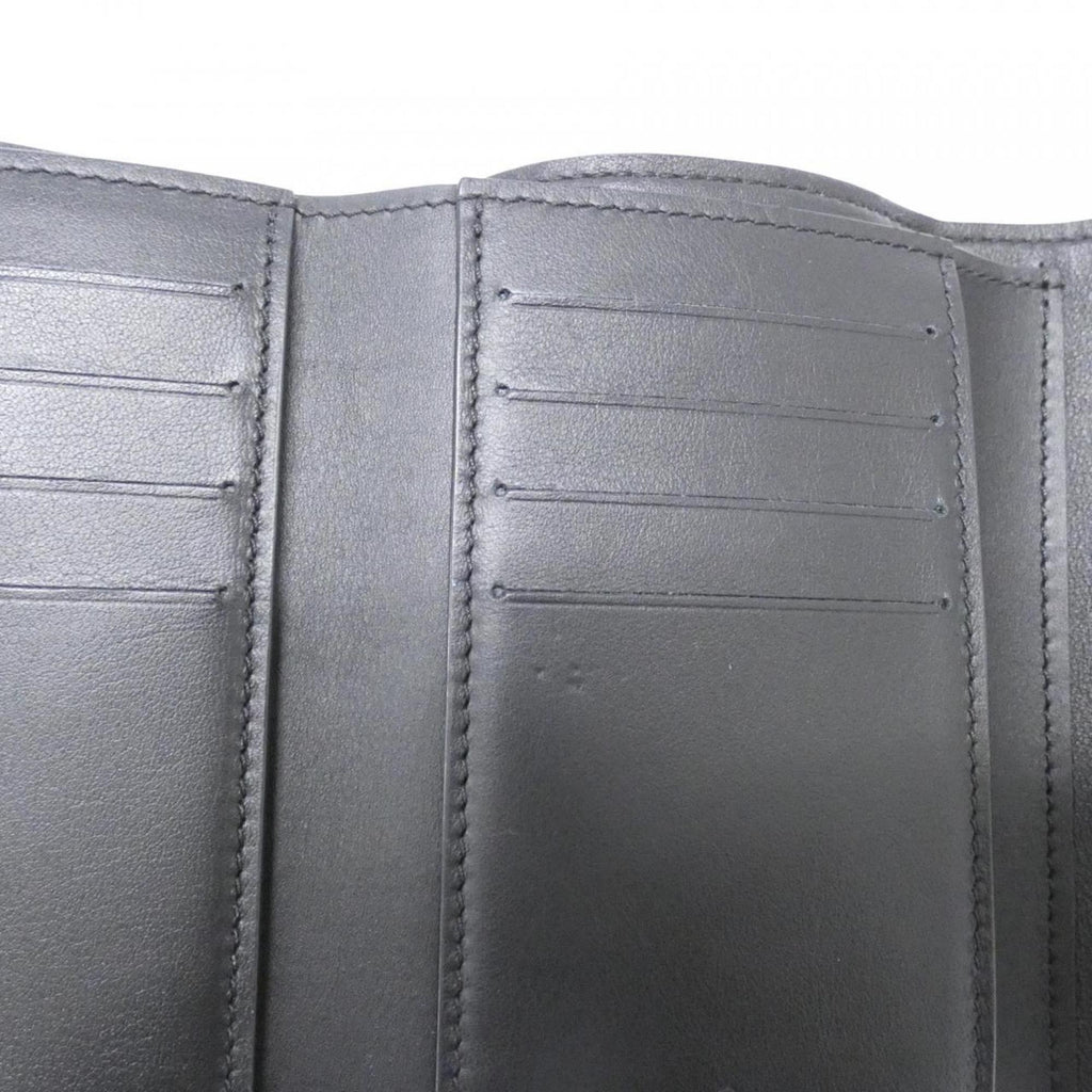 Louis Vuitton Black Leather Wallet (Tri-Fold)