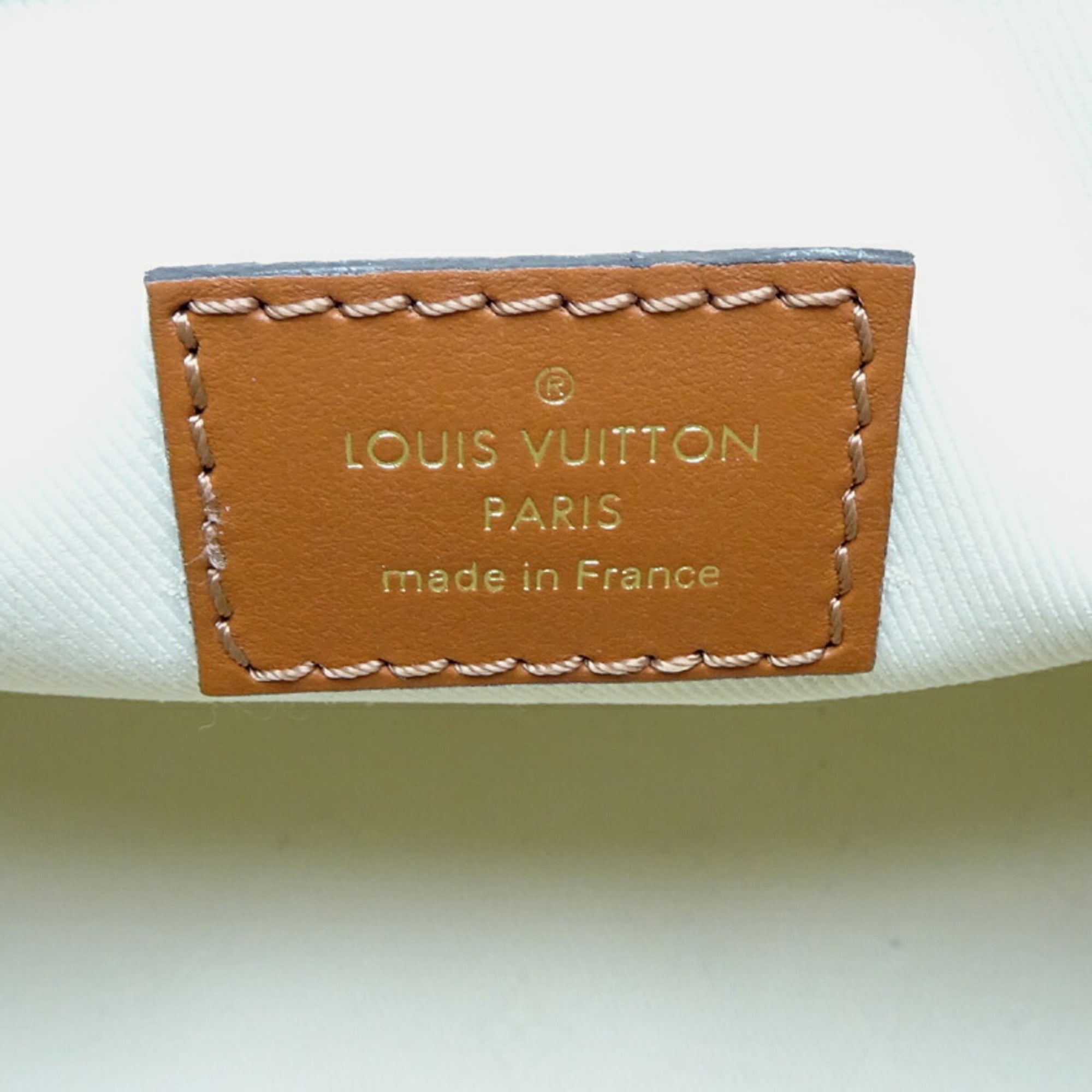 Louis Vuitton Brown White Monogram Handbag