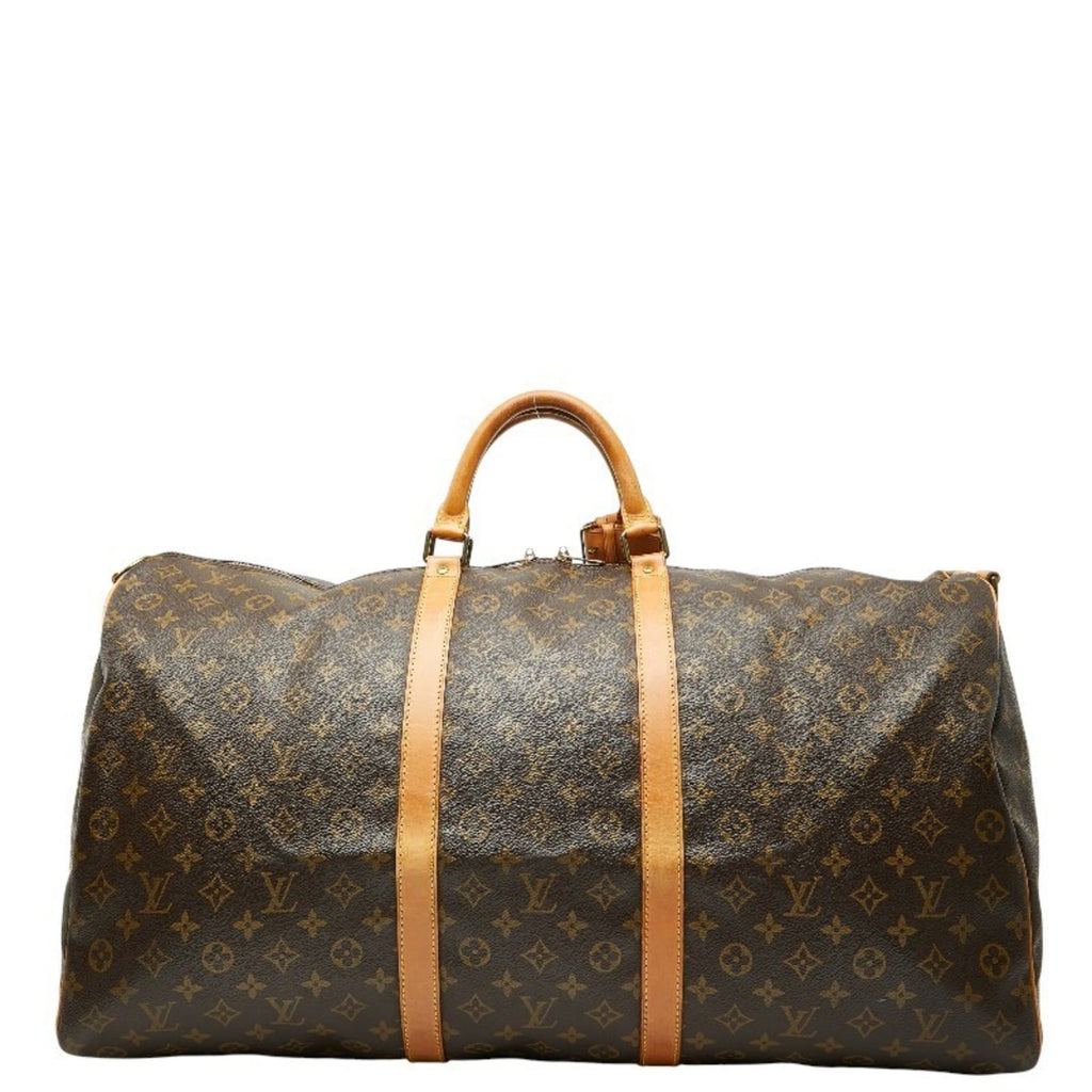 Louis Vuitton Monogram Brown Pvc Leather Boston Bag Shoulder Bag
