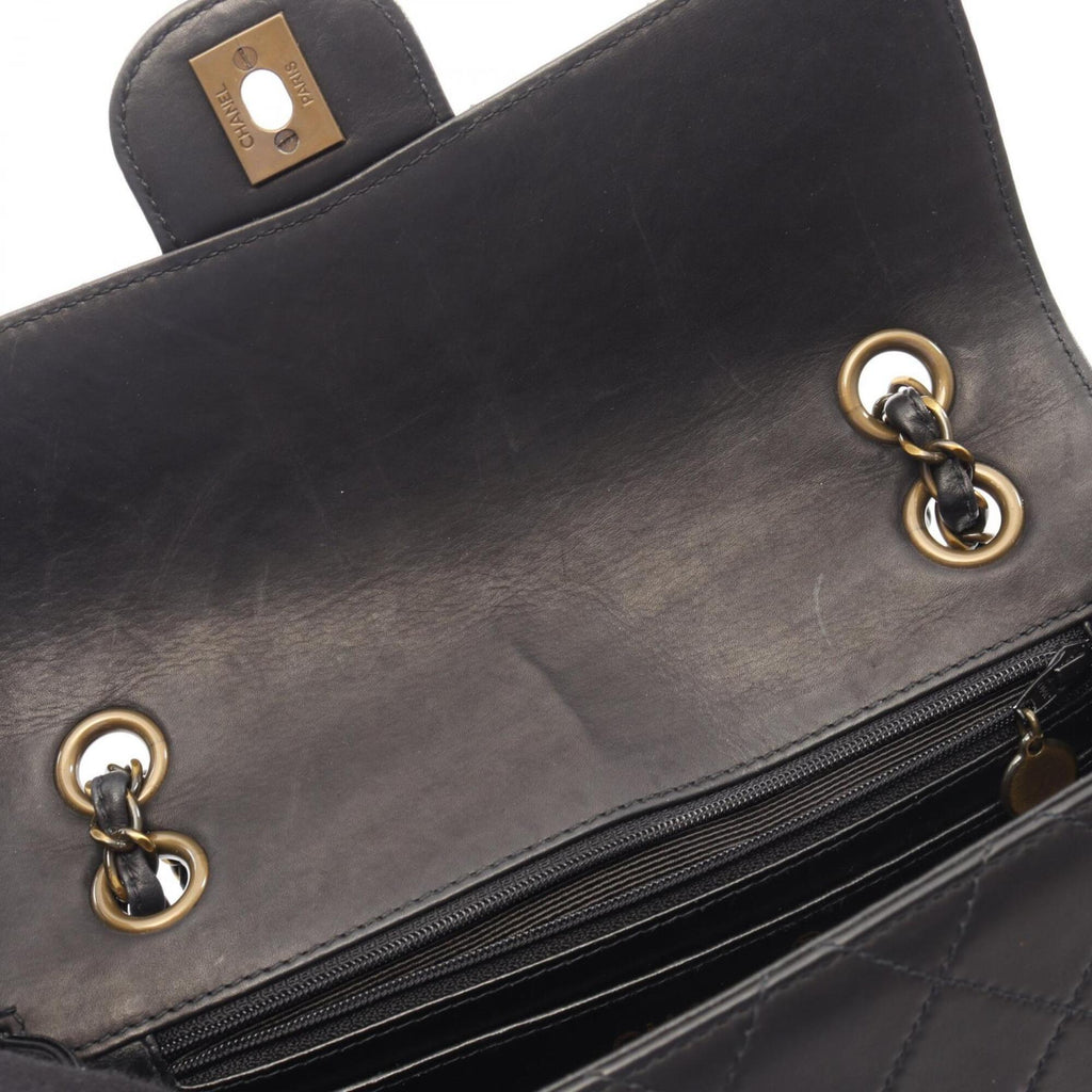 Chanel Black Leather Handbag Shoulder Bag