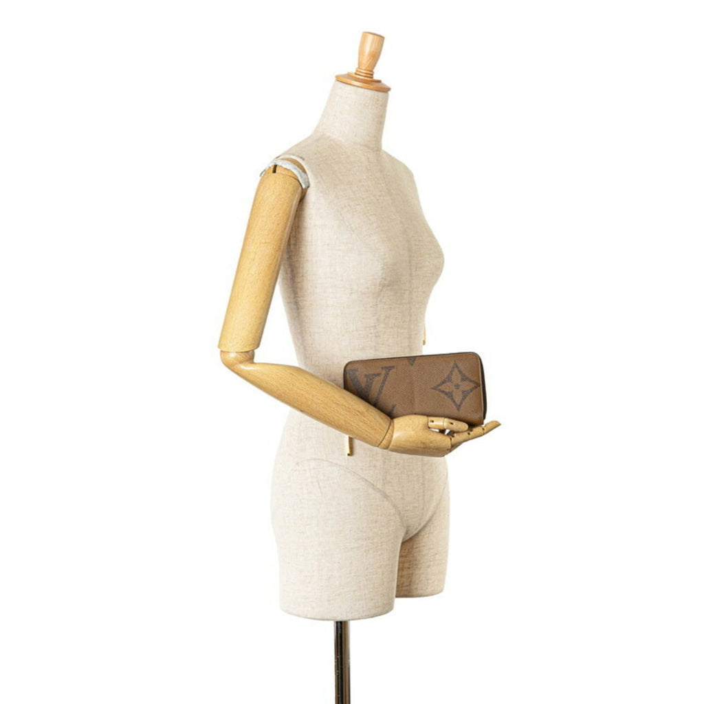 Louis Vuitton Brown Pvc Leather Long Wallet