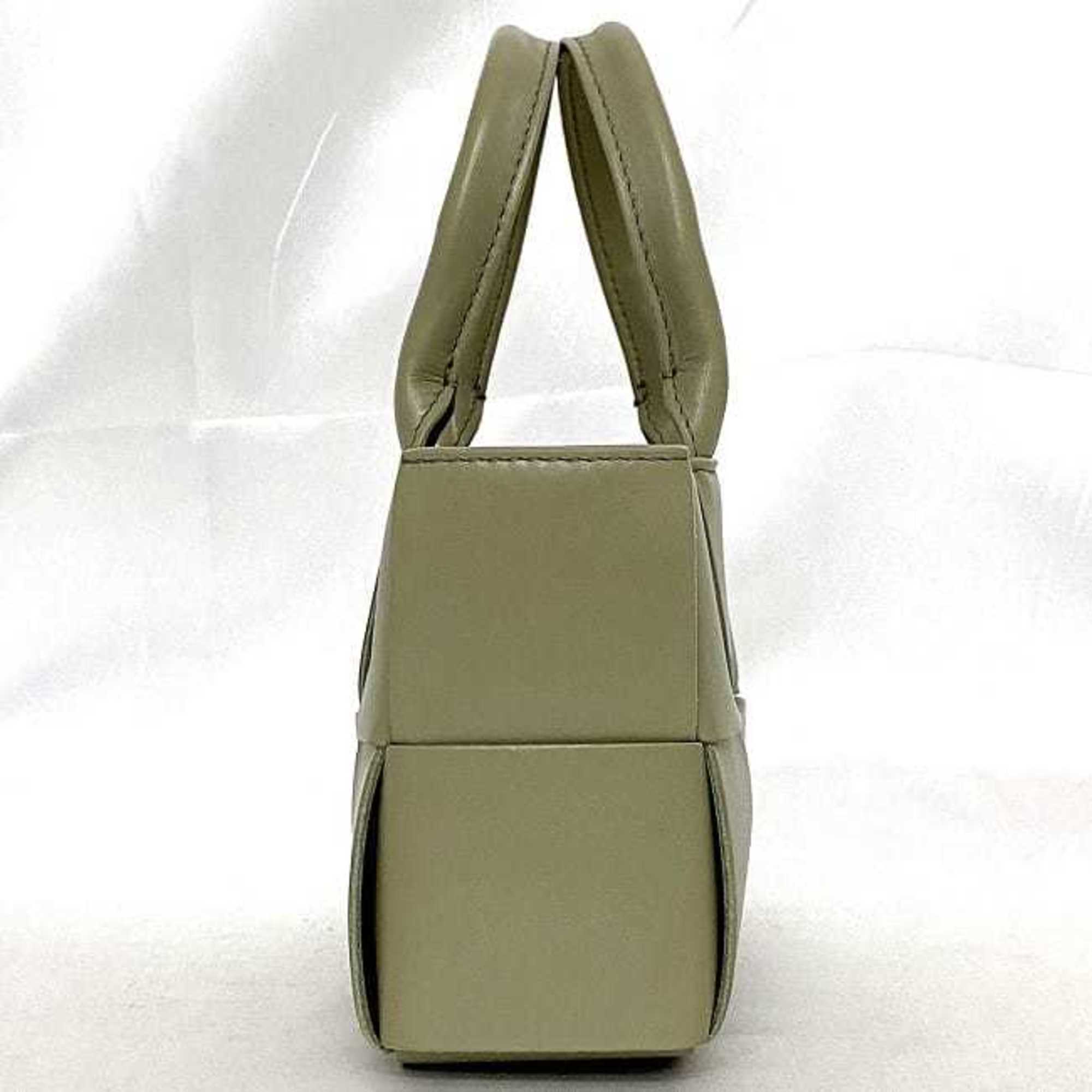 Bottega Veneta Light Green Leather Handbag Shoulder Bag