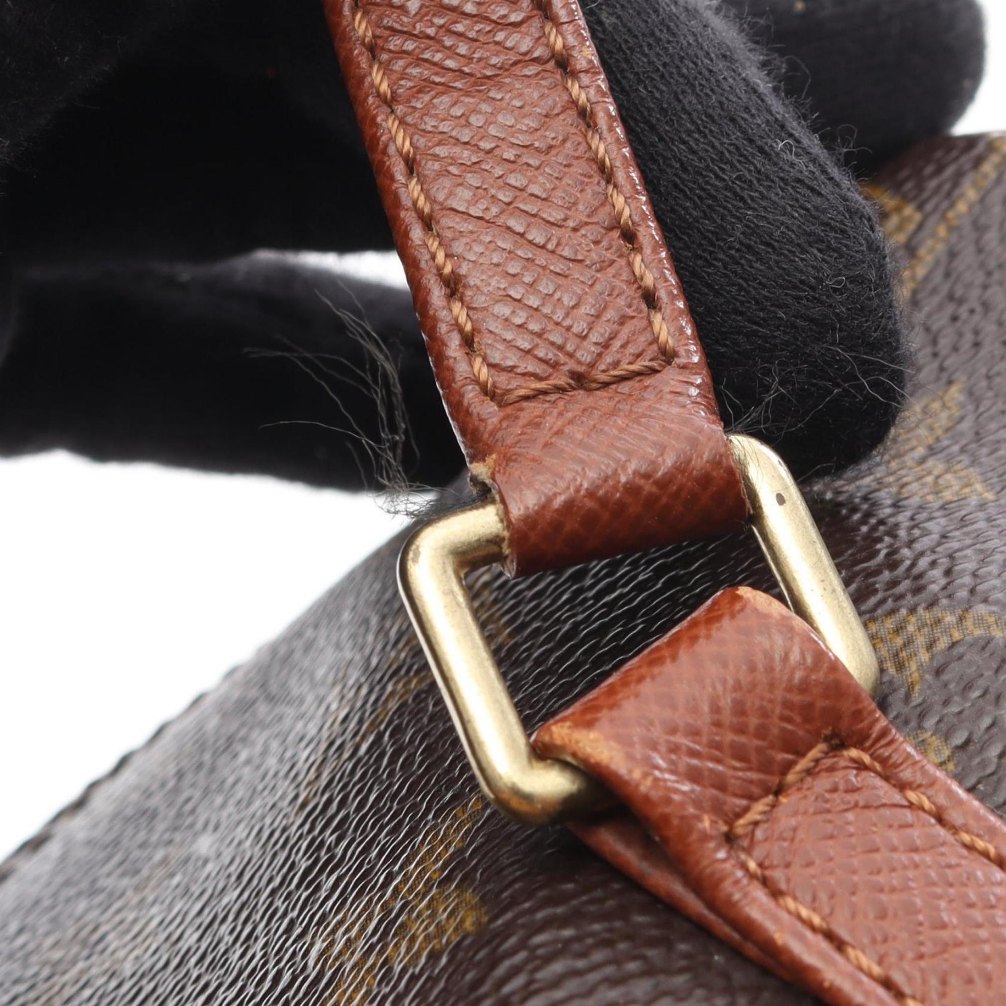 Louis Vuitton Brown Coated Canvas Leather Handbag