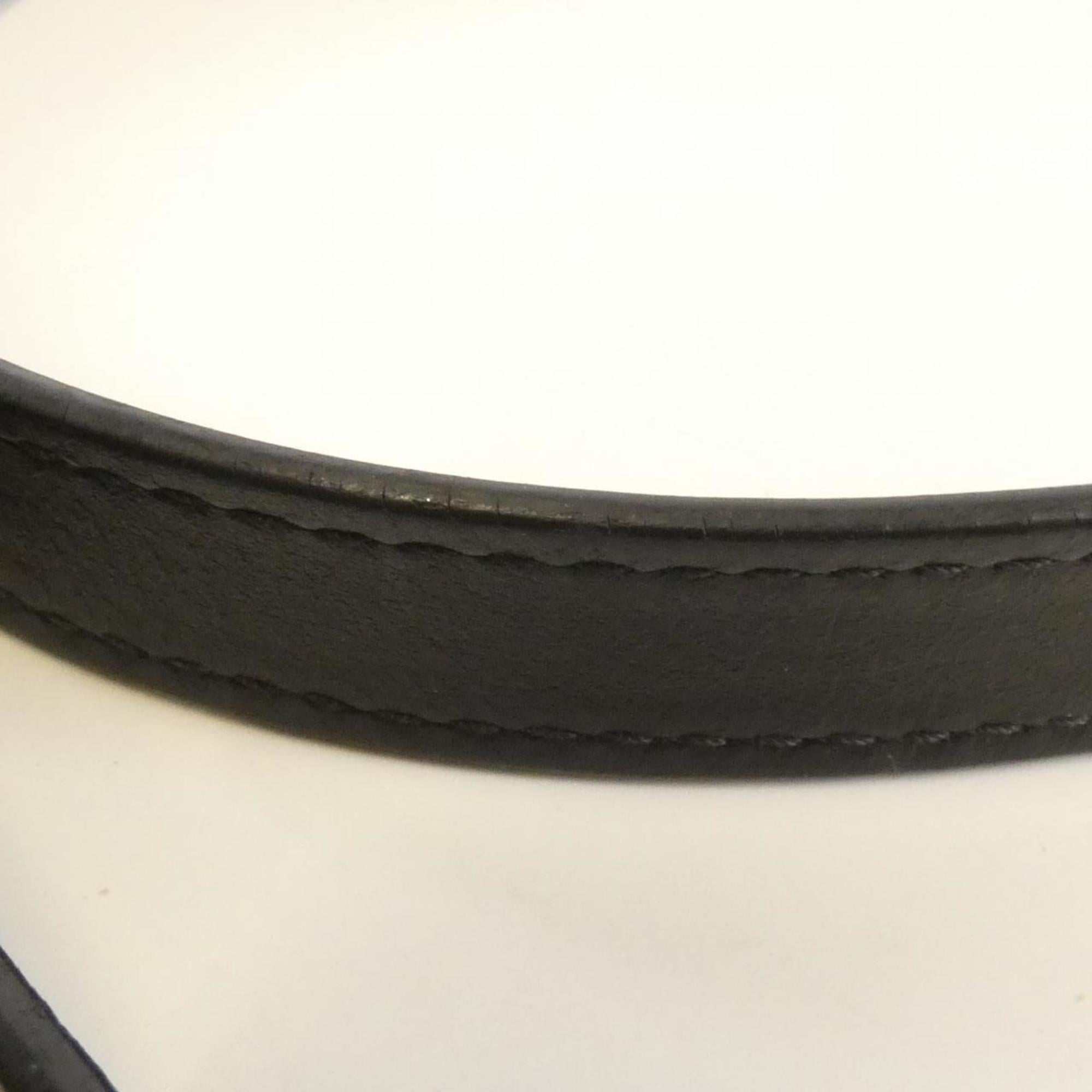 Louis Vuitton Black Leather Shoulder Bag