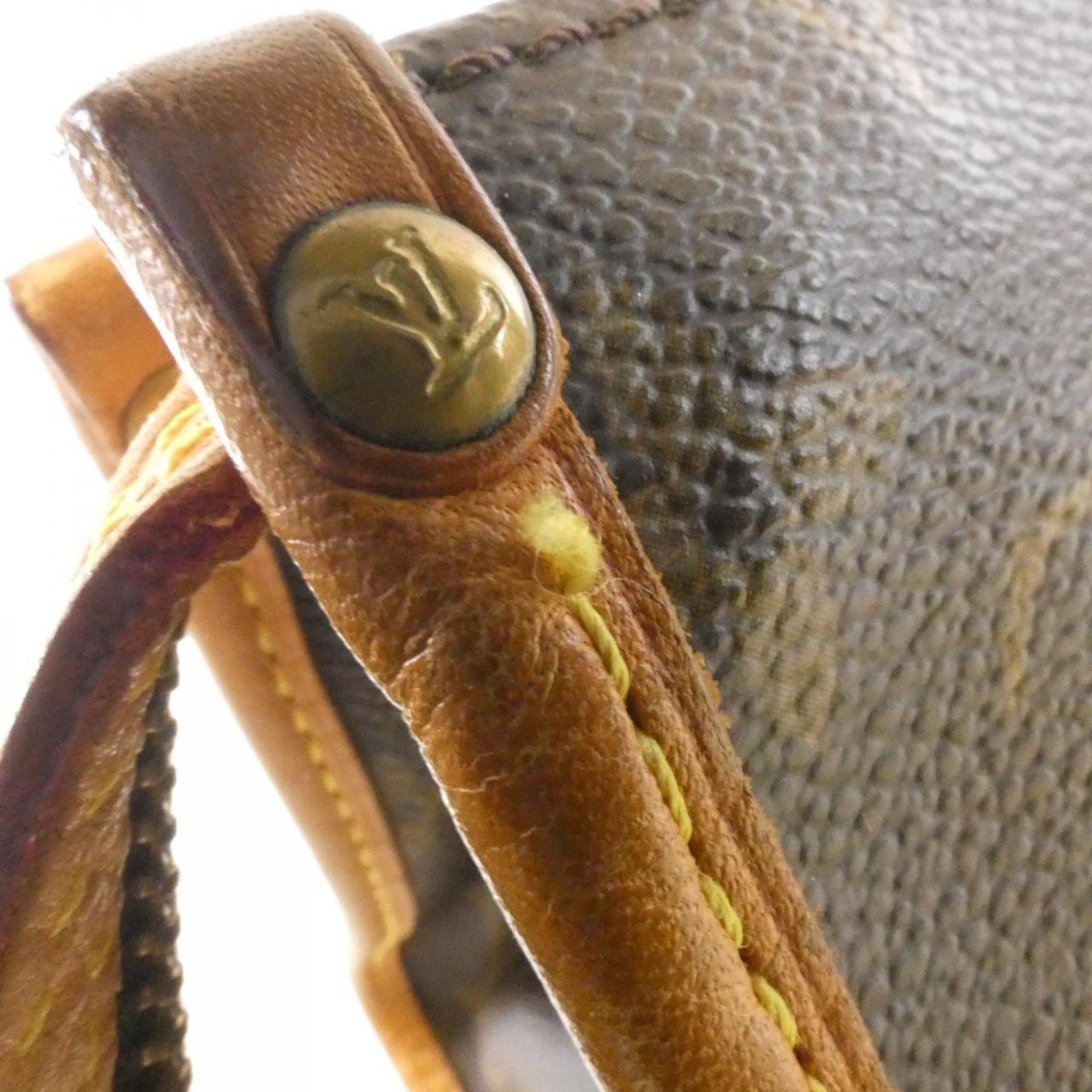 Louis Vuitton Brown Coated Canvas Handbag