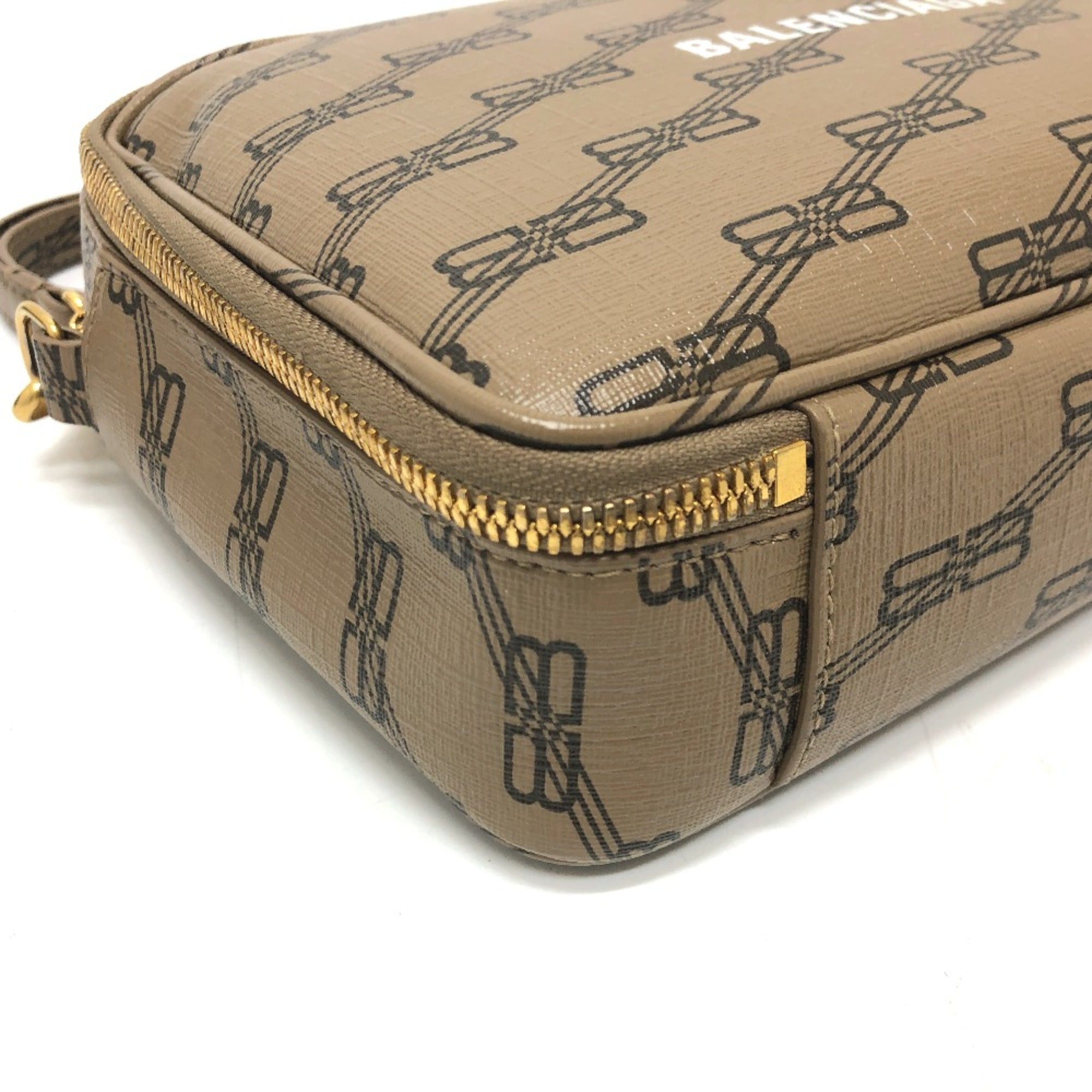 Balenciaga Brown Leather Clutch
