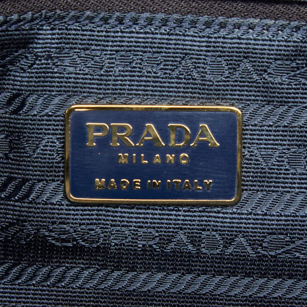 Prada Navy Nylon Handbag