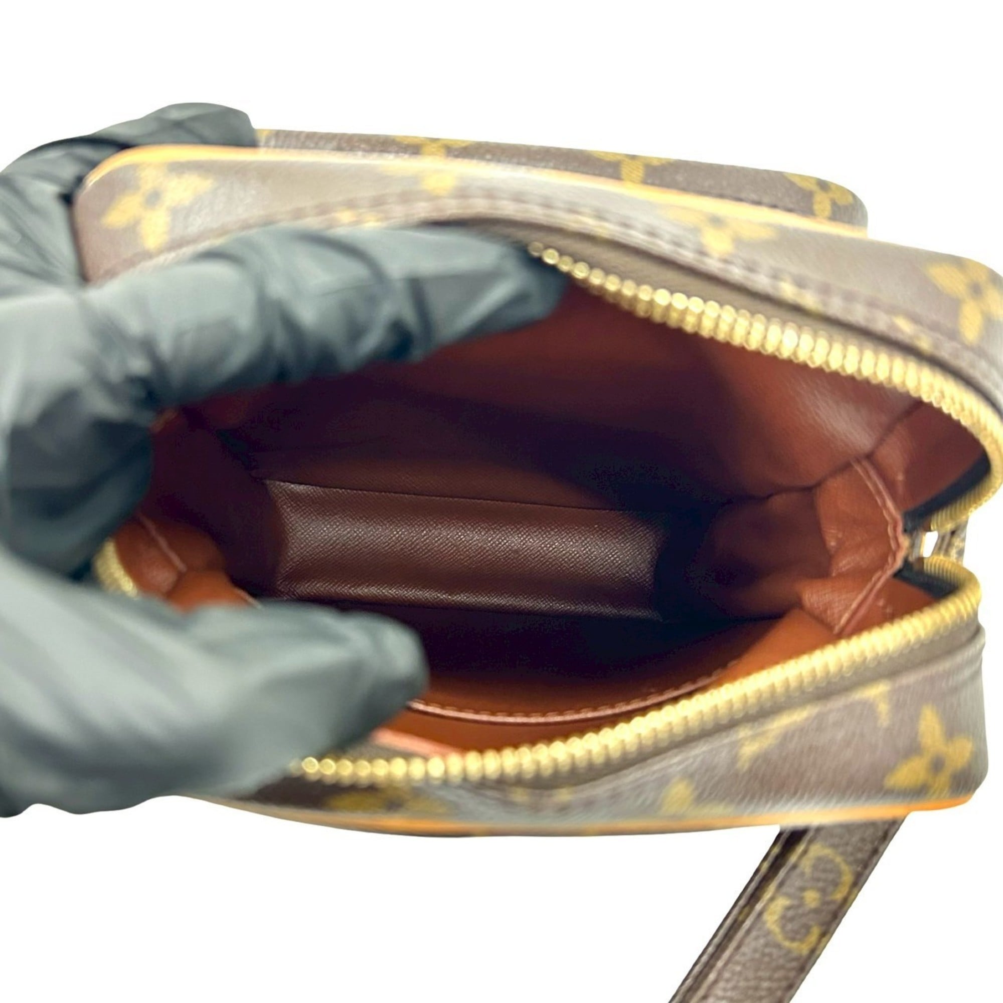 Louis Vuitton Brown Leather Pvc Pochette Shoulder Bag