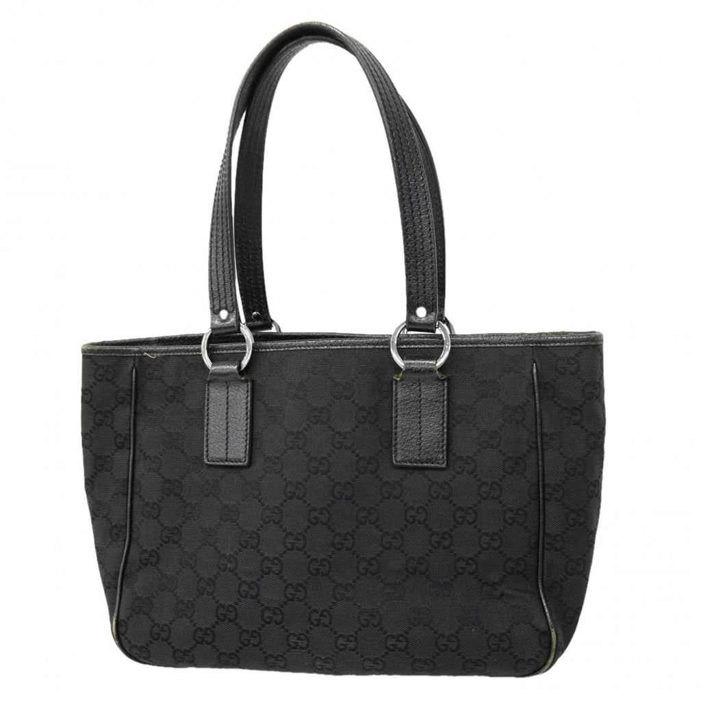 Gucci Black Canvas Tote Bag (Pre-Owned)