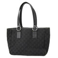 Gucci Black Canvas Tote Bag (Pre-Owned)
