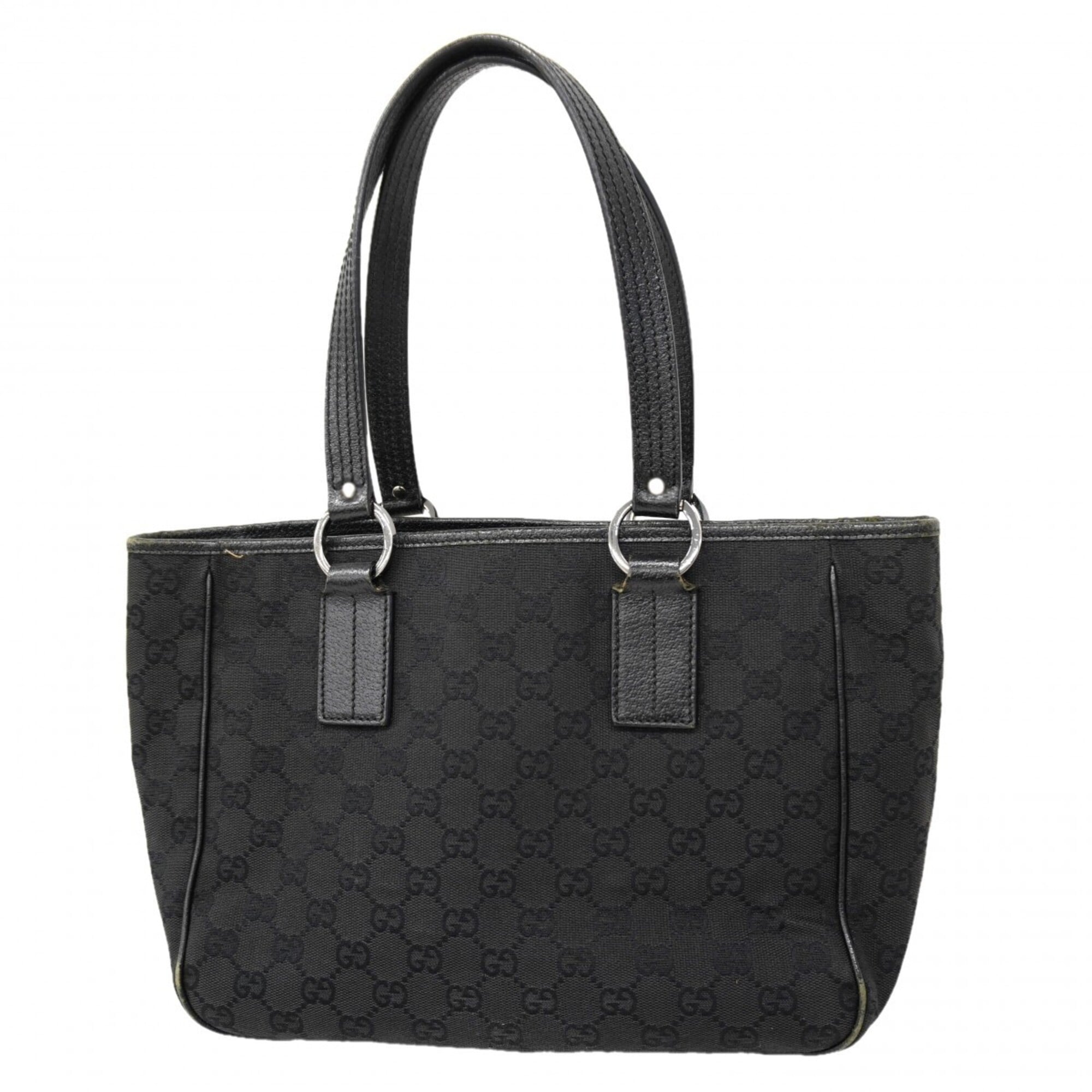 Gucci Black Canvas Tote Bag (Pre-Owned)